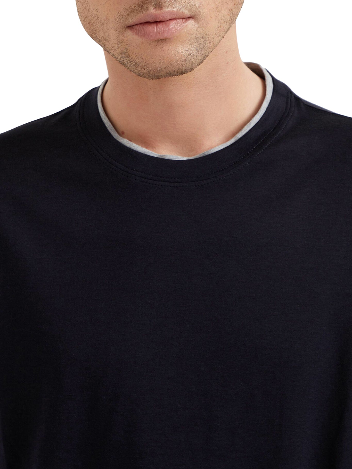 Stylish Contrast Trim Jersey T-Shirt for Men & Women - Perfect for Casual Wear, Gym, and Everyday Outfits