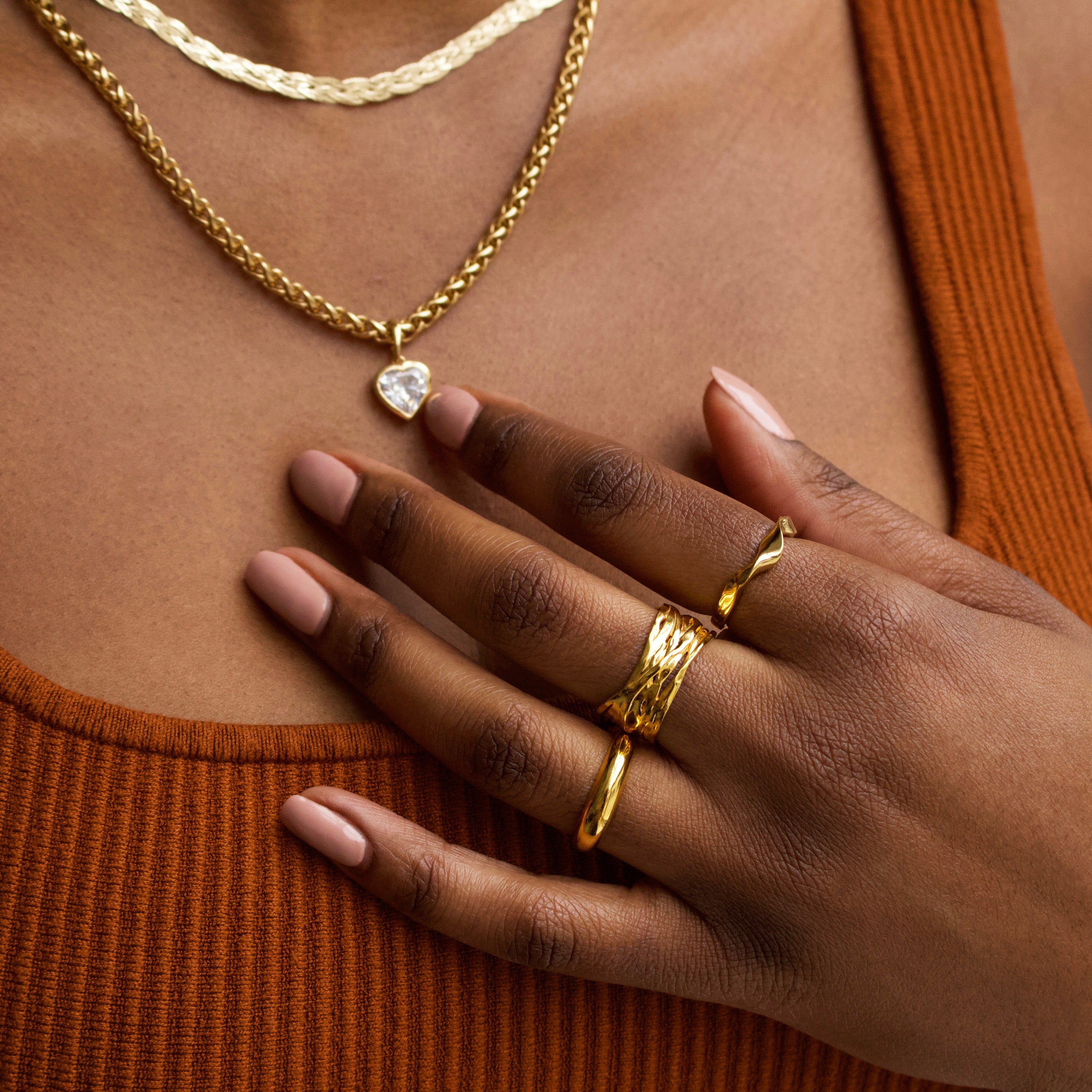 Elegant Midas Twist Ring for Women - 14K Gold Plated Fashion Jewelry - Perfect for Parties, Weddings & Everyday Wear