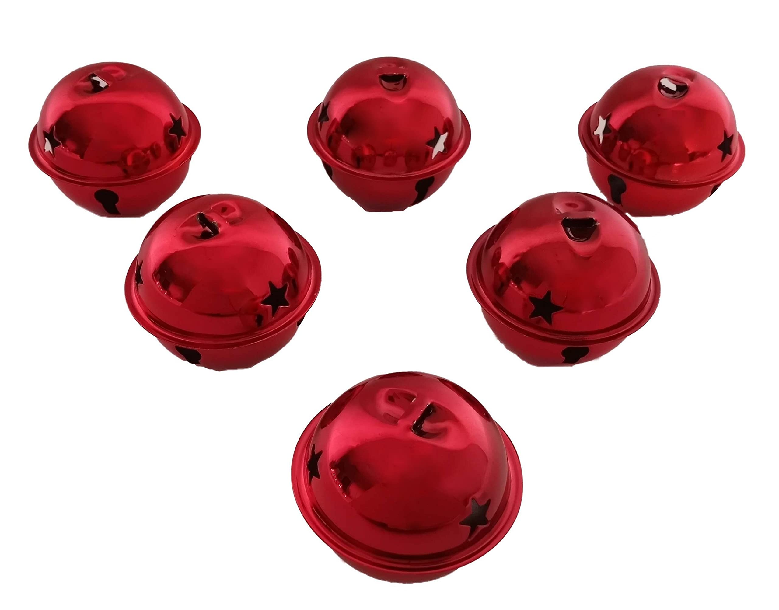 Jingle Bells Christmas Ornament - Extra Large Red Holiday Decoration for Tree, Gift, Party & Home Decor