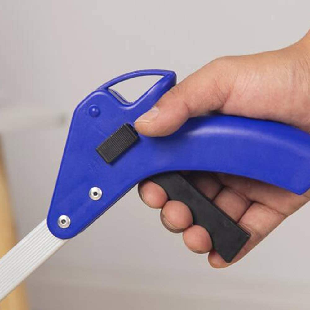 Foldable Aluminum Long Arm Reacher Grabber Tool - Extendable Litter Picker for Trash Collection, Recycling & Outdoor Cleaning (Ideal for Elderly, Disabled & Garden Use)