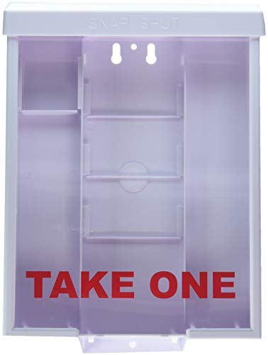 White Snap Shut Brochure Box - Durable Flyer Holder for Outdoor Real Estate Marketing | Perfect for Realtor Supplies, Open House Signs & Business Promotion Displays