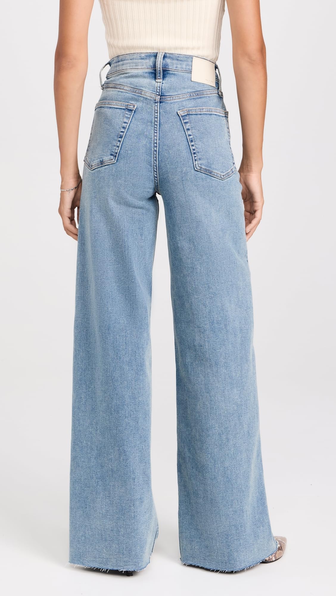 rag & bone Women's Flexi Sofie High Rise Full Length Wide Leg Jeans - Comfortable Stretch Denim for Casual Wear & Everyday Outfits