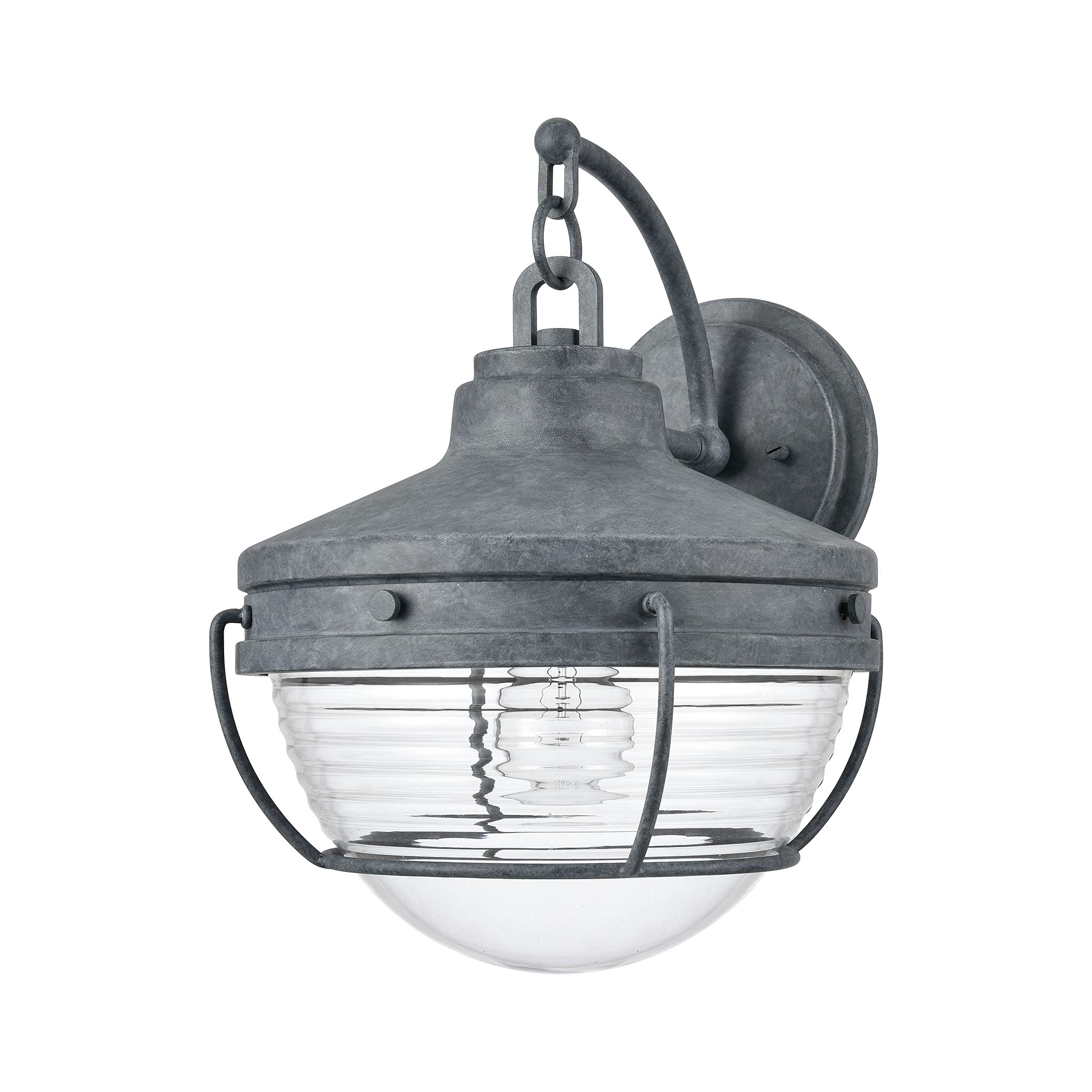 Elk Home Eastport 1-Light Outdoor Wall Sconce - Weatherproof Exterior Light Fixture for Porch, Patio, Garage & Entryway Lighting