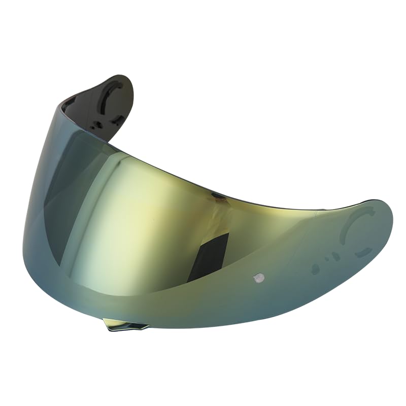 Soman GT Air 2 Visor Shield Replacement - Gold Face Shield Compatible with GT Air, GT Air 2, Neotec, CNS-1, TC-5, TC-9 Helmets - Perfect for Motorcycle Riding, Racing & Outdoor Safety Protection