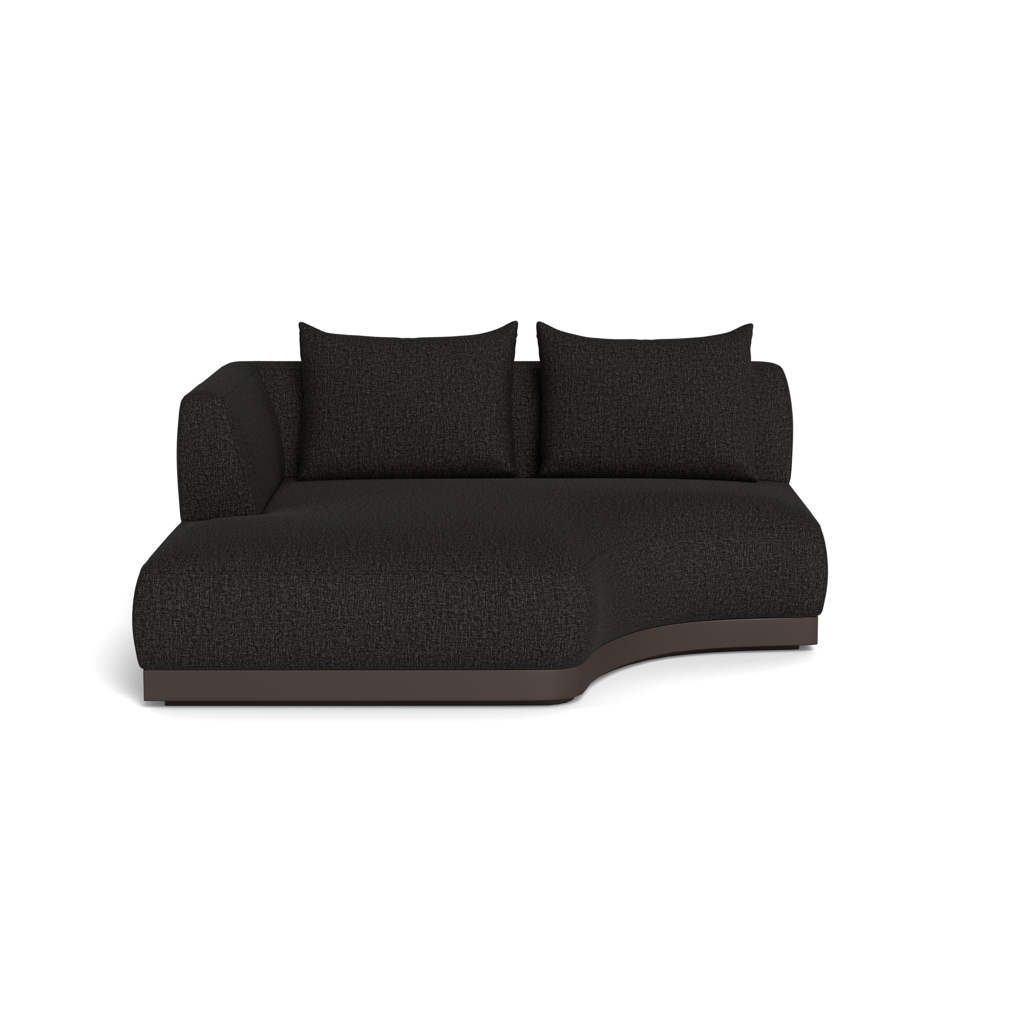 Amalfi Curved Chaise Lounge Left - Modern Outdoor Patio Furniture for Poolside Relaxation & Garden Decor