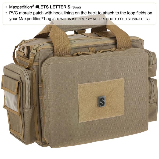 Custom Iron-On Letter S Morale Patch - Embroidered Military Style for Jackets, Hats & Backpacks | Perfect for Tactical Gear, Outdoor Adventures & Team Spirit