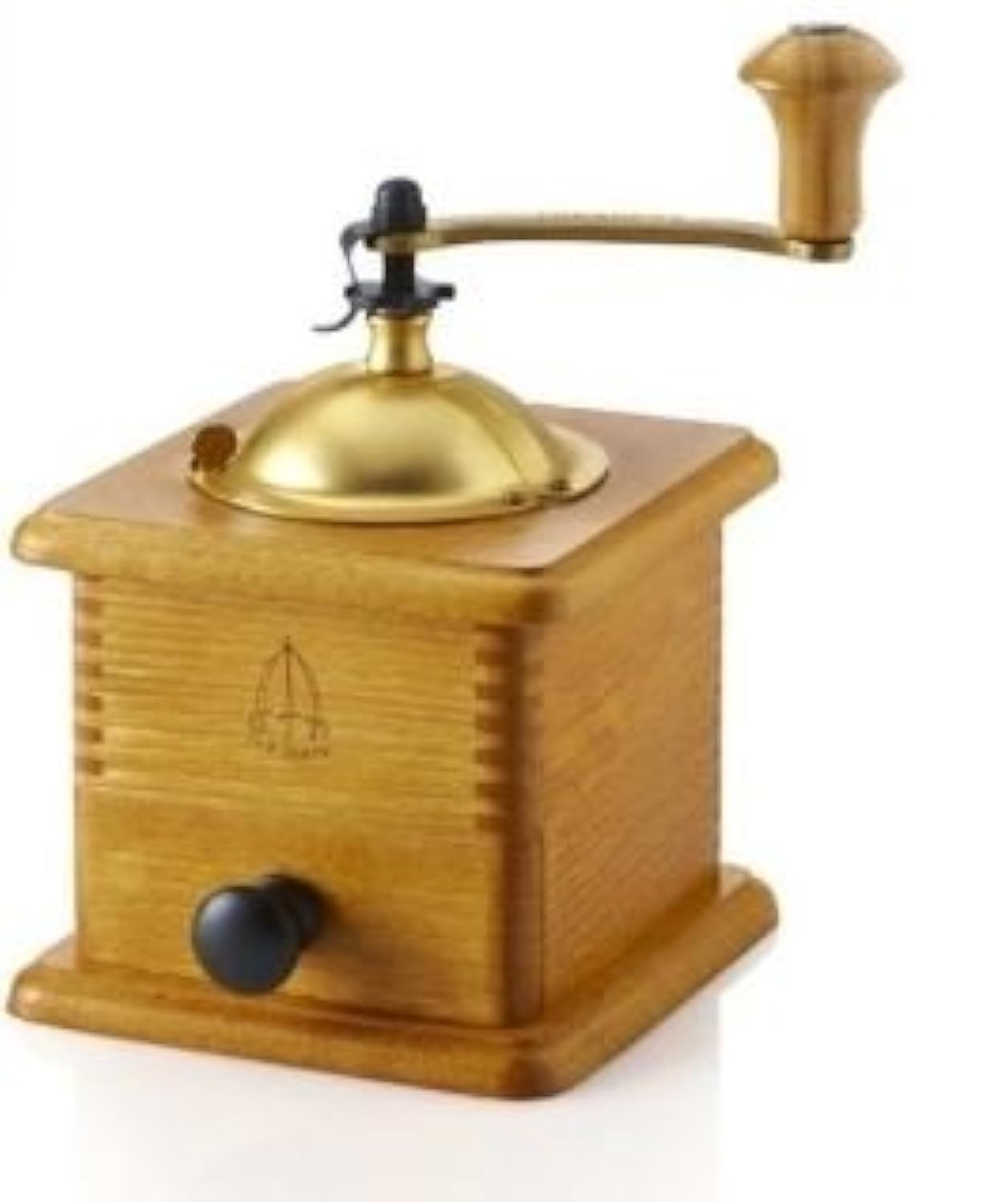 V25 Tre Spade Premium Wooden Coffee Grinder - Manual Burr Mill for Espresso, French Press & Pour Over - Perfect for Home, Office & Travel Use