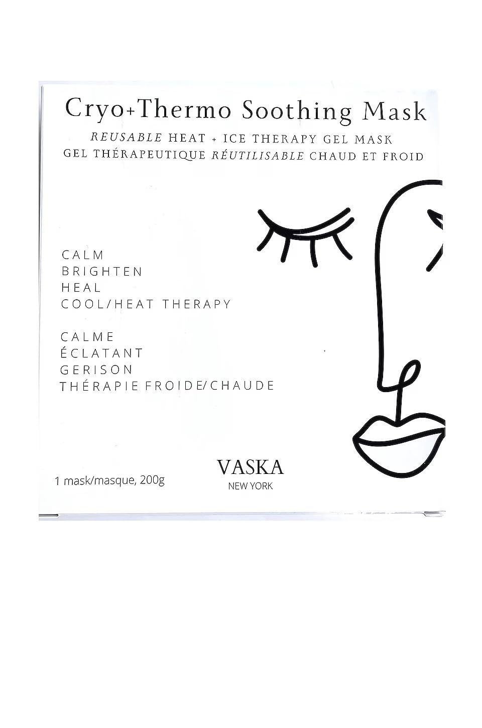 Cryo Thermo Ice Face Mask with Beads for Puffiness Relief - Hot & Cold Therapy Facial Mask for Skin Tightening and Depuffing - Perfect for Post-Surgery, Migraine, and Skincare Routine