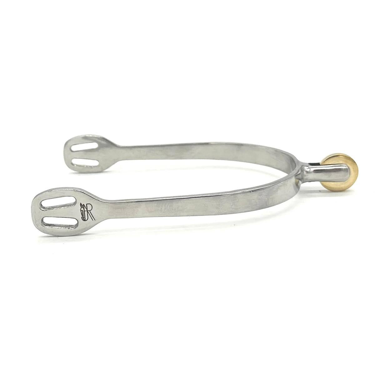 AJR Smooth Rowel Spur Vertical - Western Riding Spurs for Horseback Riding, Equestrian Training & Cowboy Boots Accessories - Perfect for Rodeo, Trail Riding & Ranch Work