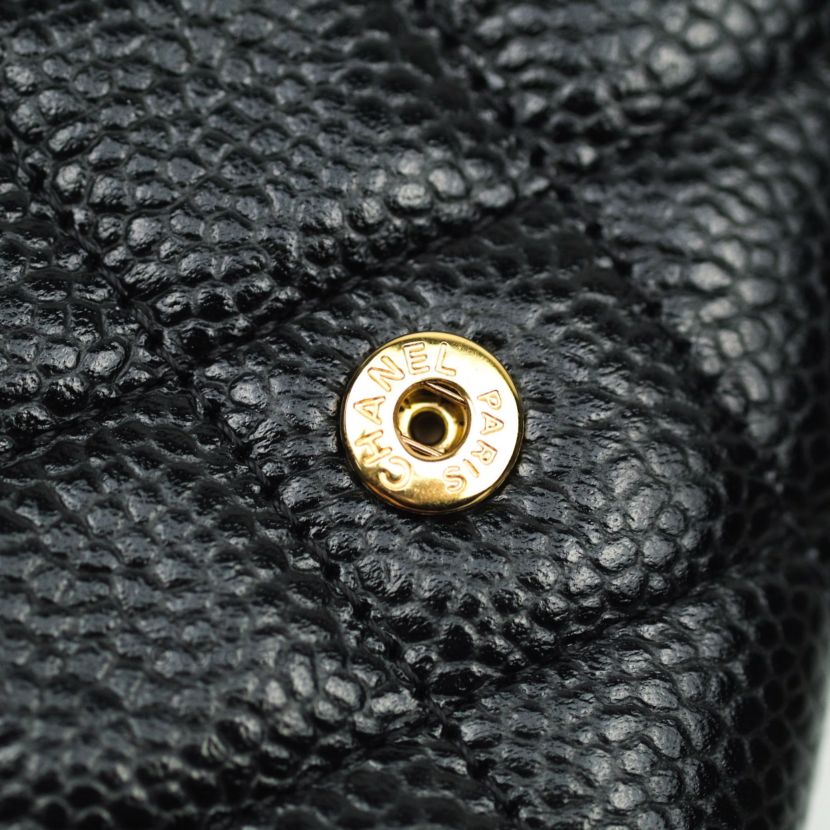 Chanel Caviar Quilted Flap Card Holder Wallet - Black with Gold Hardware | Luxury Compact Wallet for Women, Perfect for Everyday Use & Special Occasions