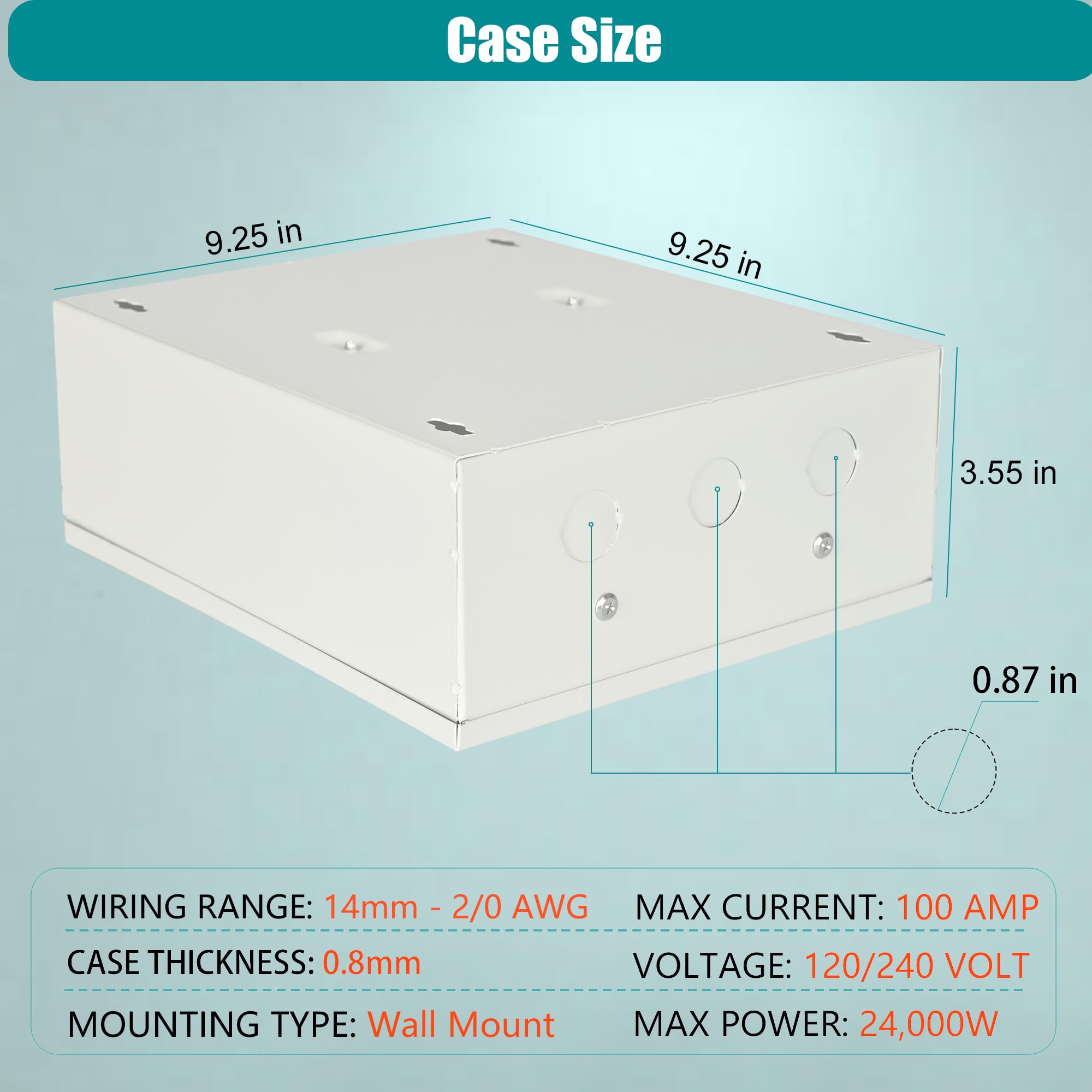 100 Amp Automatic Transfer Switch for Generator, 120/240V 3P 4W 24,000W ATS - Reliable Power Transfer with Enhanced Safety - Perfect for Home Backup, RV Power & Emergency Power Systems