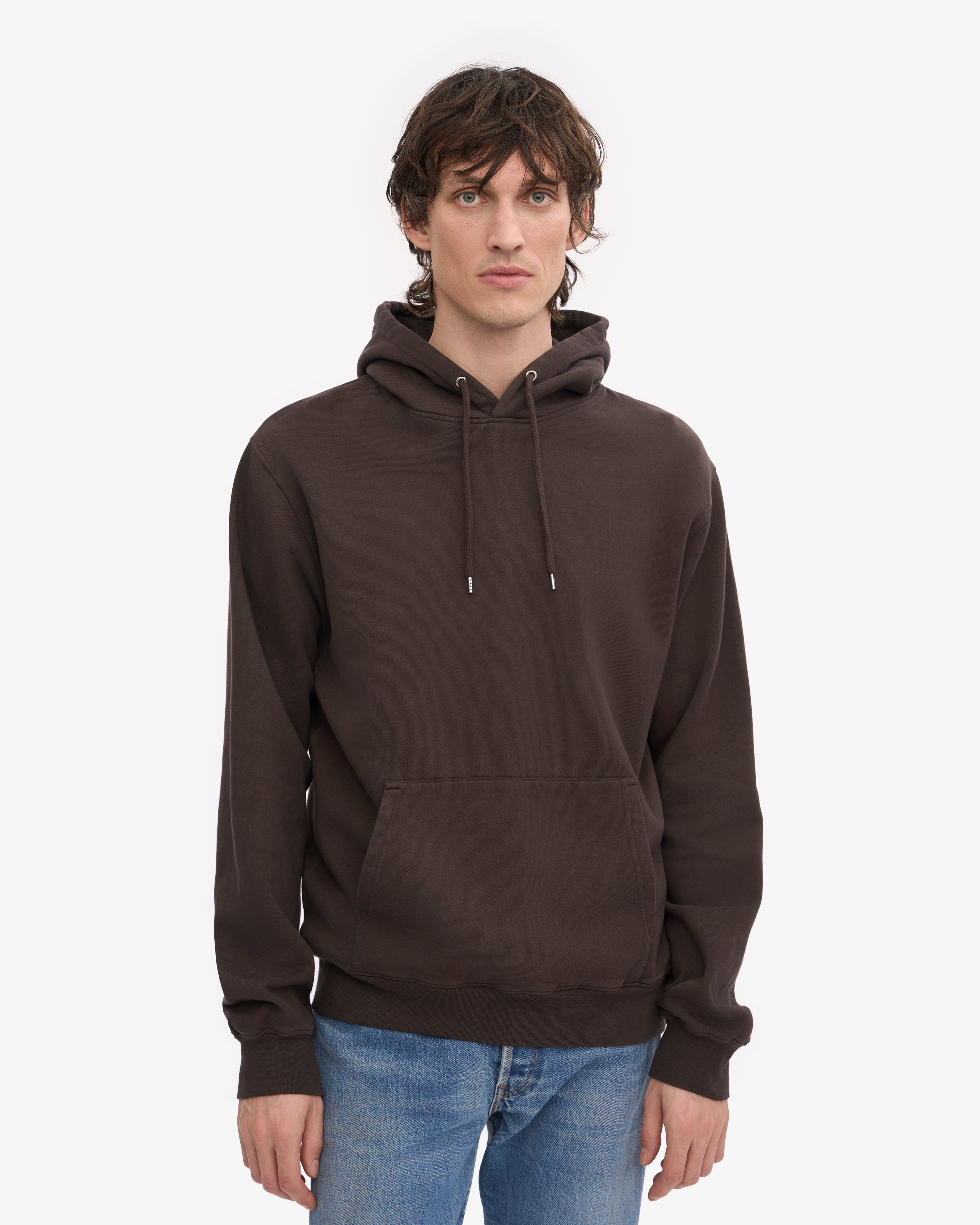 Organic Cotton Classic Hooded Sweatshirt - Coffee Brown | Comfortable & Stylish for Casual Wear, Outdoor Activities & Loungewear