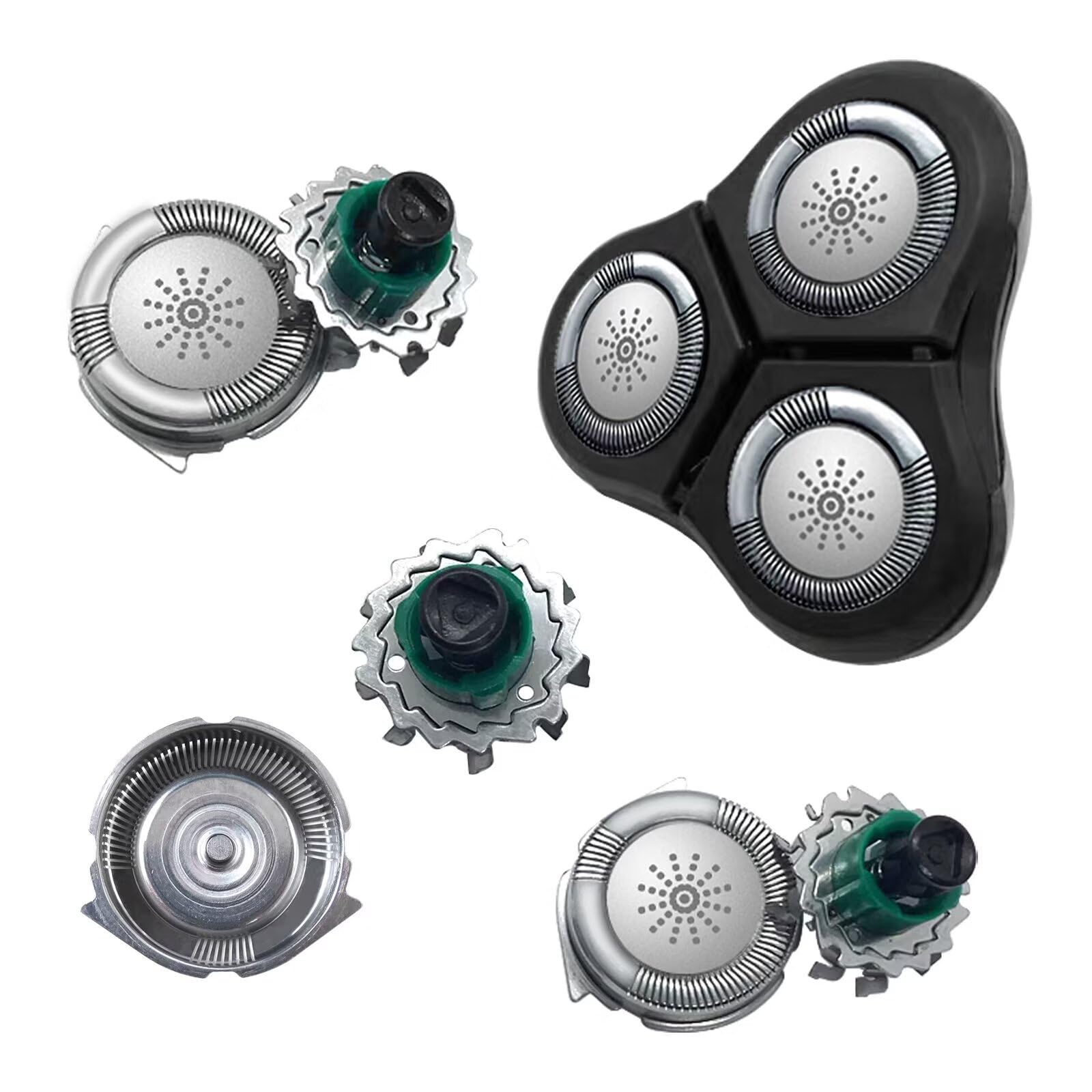 3 Pack Replacement Shaver Heads for Philips Norelco HQ5 Series HQ5886 HQ5890 HQ5401 HQ5421 - Compatible with Electric Razors for Men, Smooth Shaving at Home or Travel