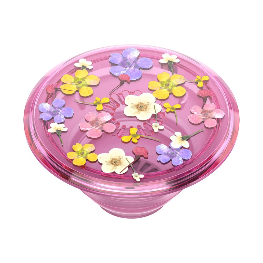 PopSockets Translucent Grip with Kickstand - Expandable Rose Ditsy Floral Phone Grip for Secure Hold & Hands-Free Viewing, Perfect for Travel, Work, and Everyday Use