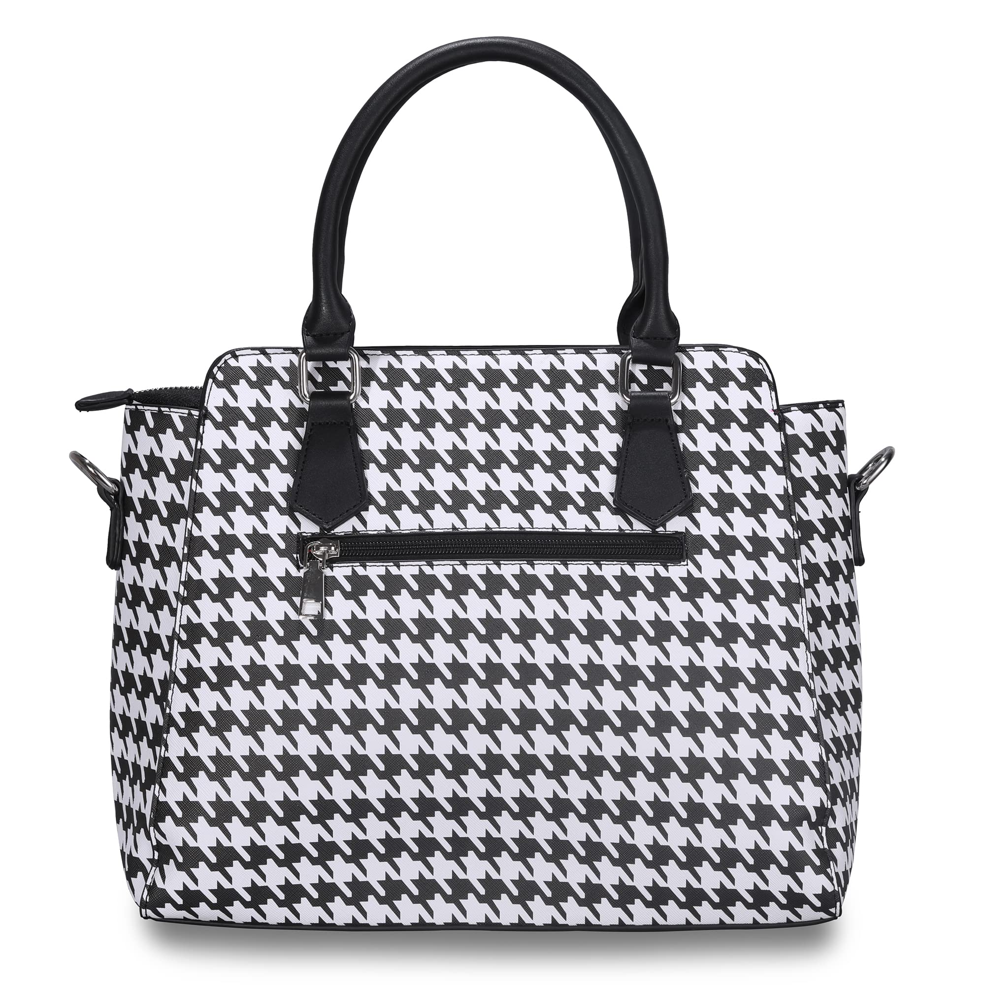 Stylish Large Tote Bag for Women - Trendy Designer Crossbody Purse & Shoulder Bag - Hobo Handbag in Black & White - Perfect for Work, Travel & Everyday Use