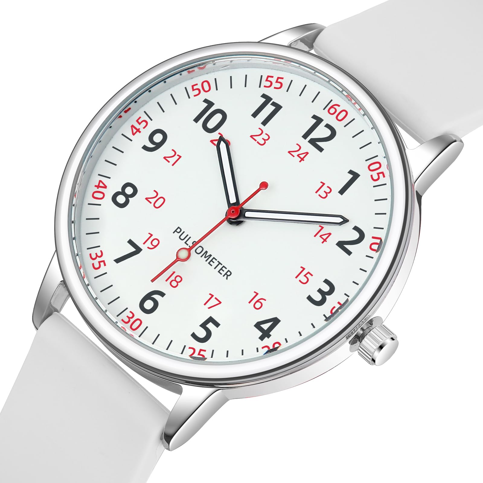 Nurse Watch for Women - Easy Read Dial, Silicone Band, Water Resistant | Perfect for Medical Shifts & Daily Use