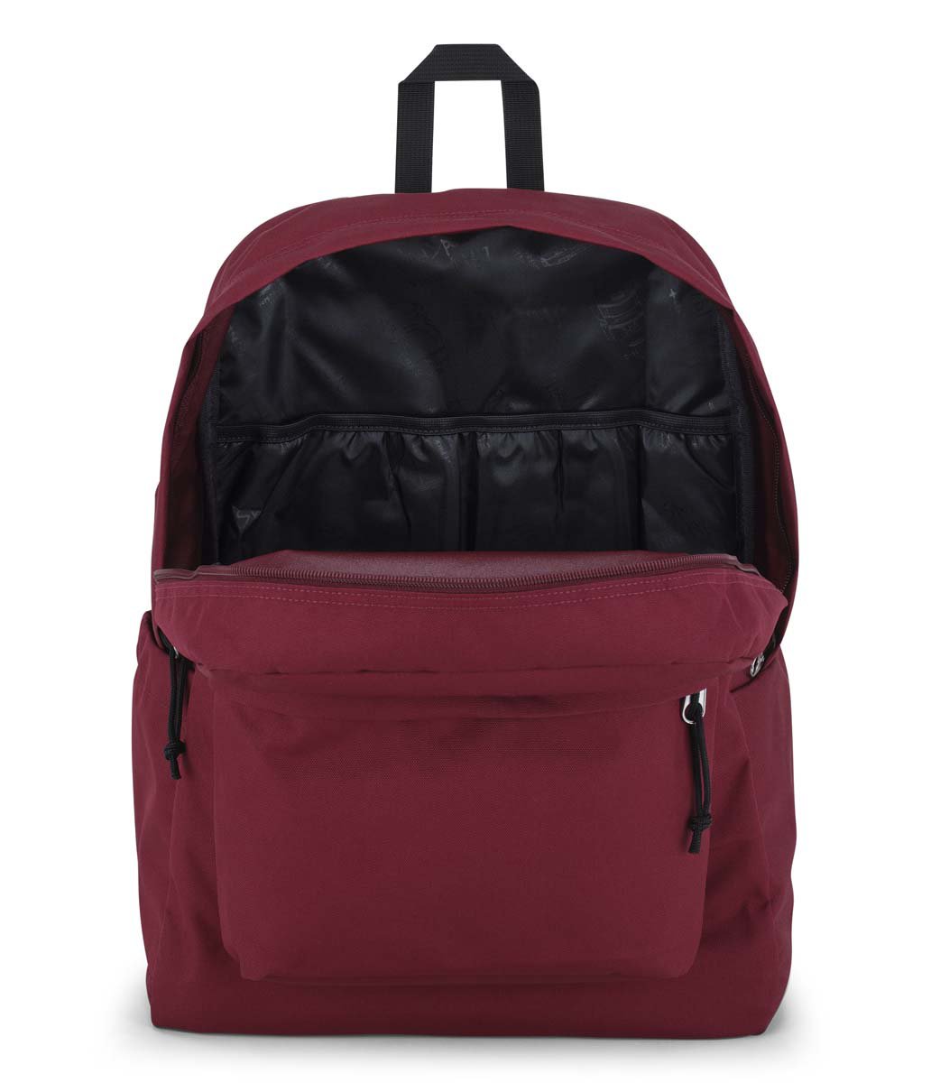 JanSport SuperBreak Plus Backpack - Lightweight Durable School & Travel Backpack with Laptop Sleeve (Russett Red) - Perfect for College, Work & Outdoor Adventures