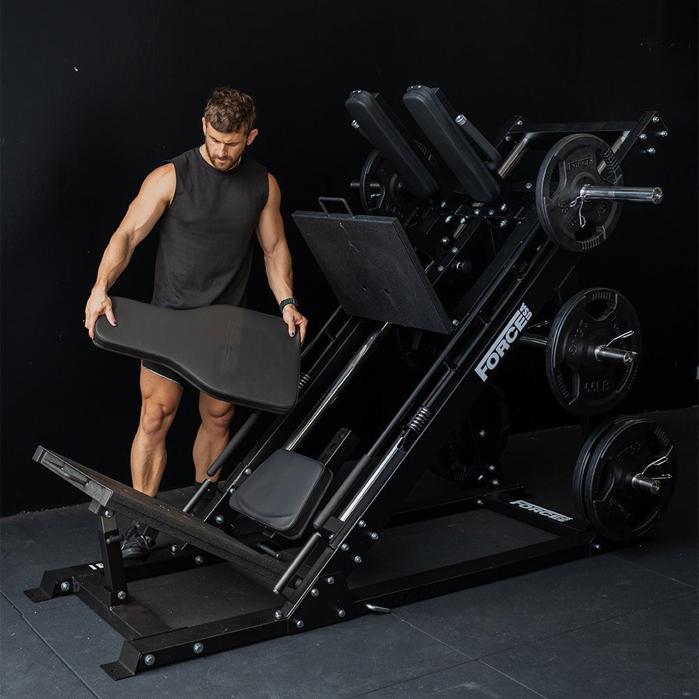 Force USA Original Leg Press Hack Squat Machine - Heavy Duty Home Gym Equipment for Strength Training & Leg Workouts - Perfect for Home Gyms & Commercial Fitness Centers