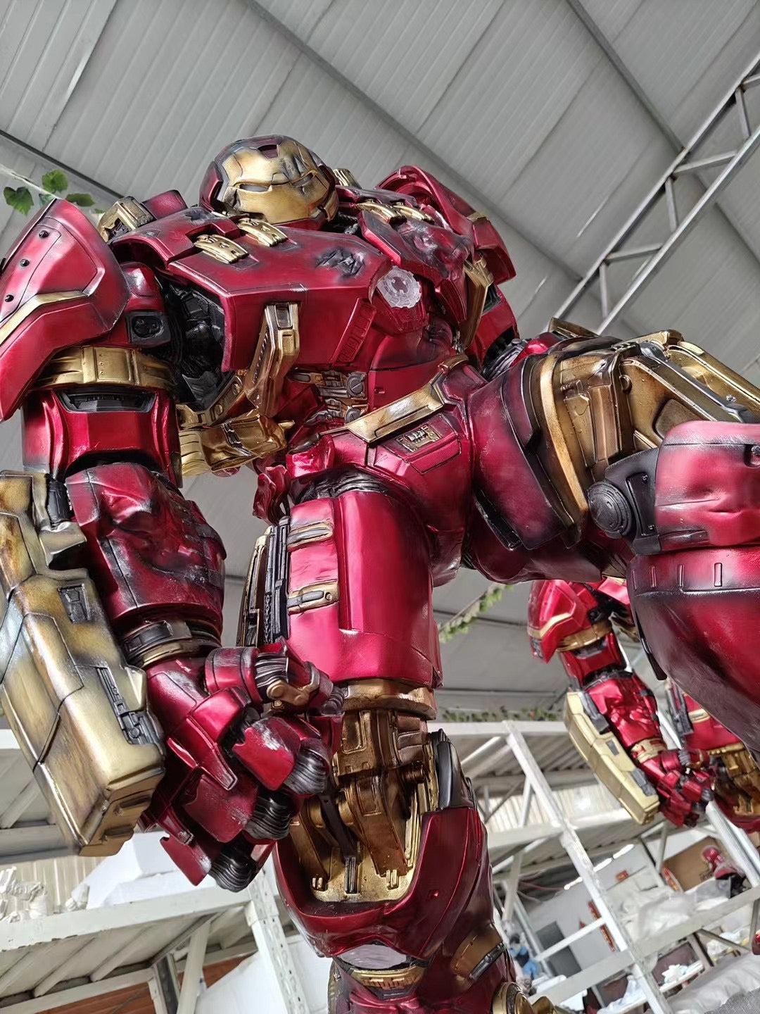 QiJi Studio Hulkbuster MK44 Iron Man Collectible Figure - Detailed Die-Cast Model for Marvel Fans, Home Display & Gift Idea