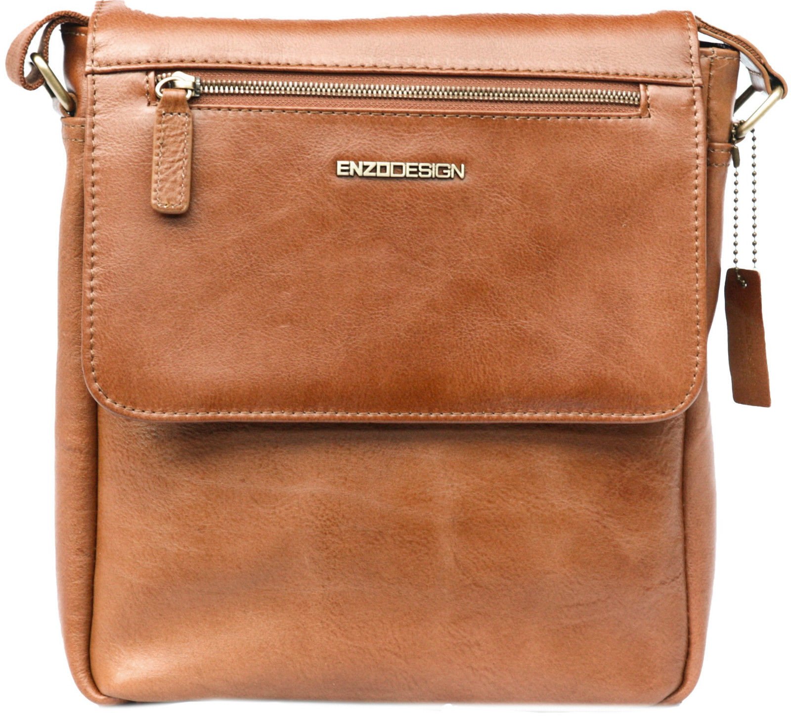 Premium Soft Leather Crossbody Shoulder Bag with Tablet Pocket - Unisex Messenger Bag for Men & Women | Perfect for Work, Travel & Everyday Use