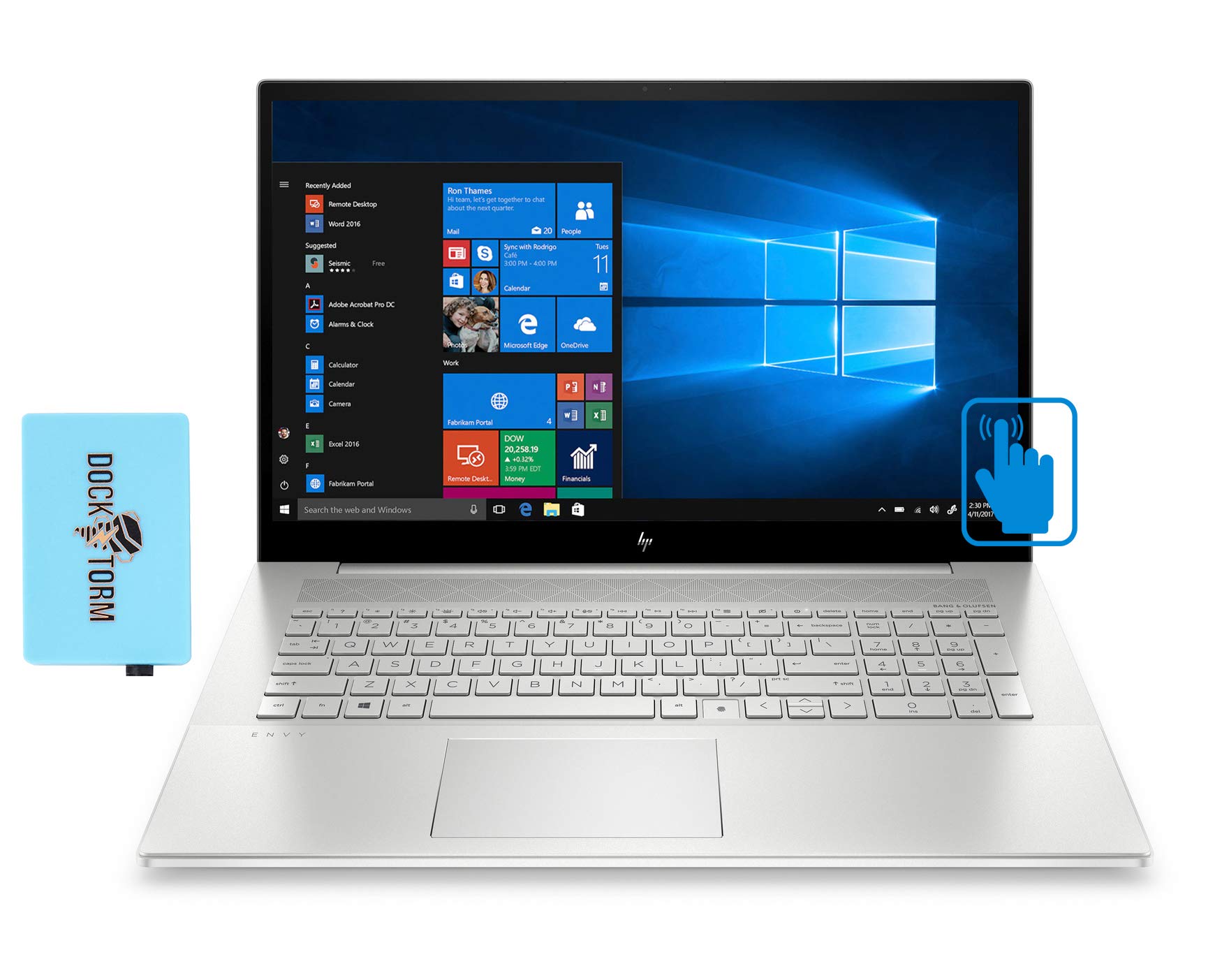 HP Envy 17t CG Laptop - Intel Core i7-1165G7, 16GB RAM, 256GB SSD + 1TB HDD, NVIDIA MX450, 17.3