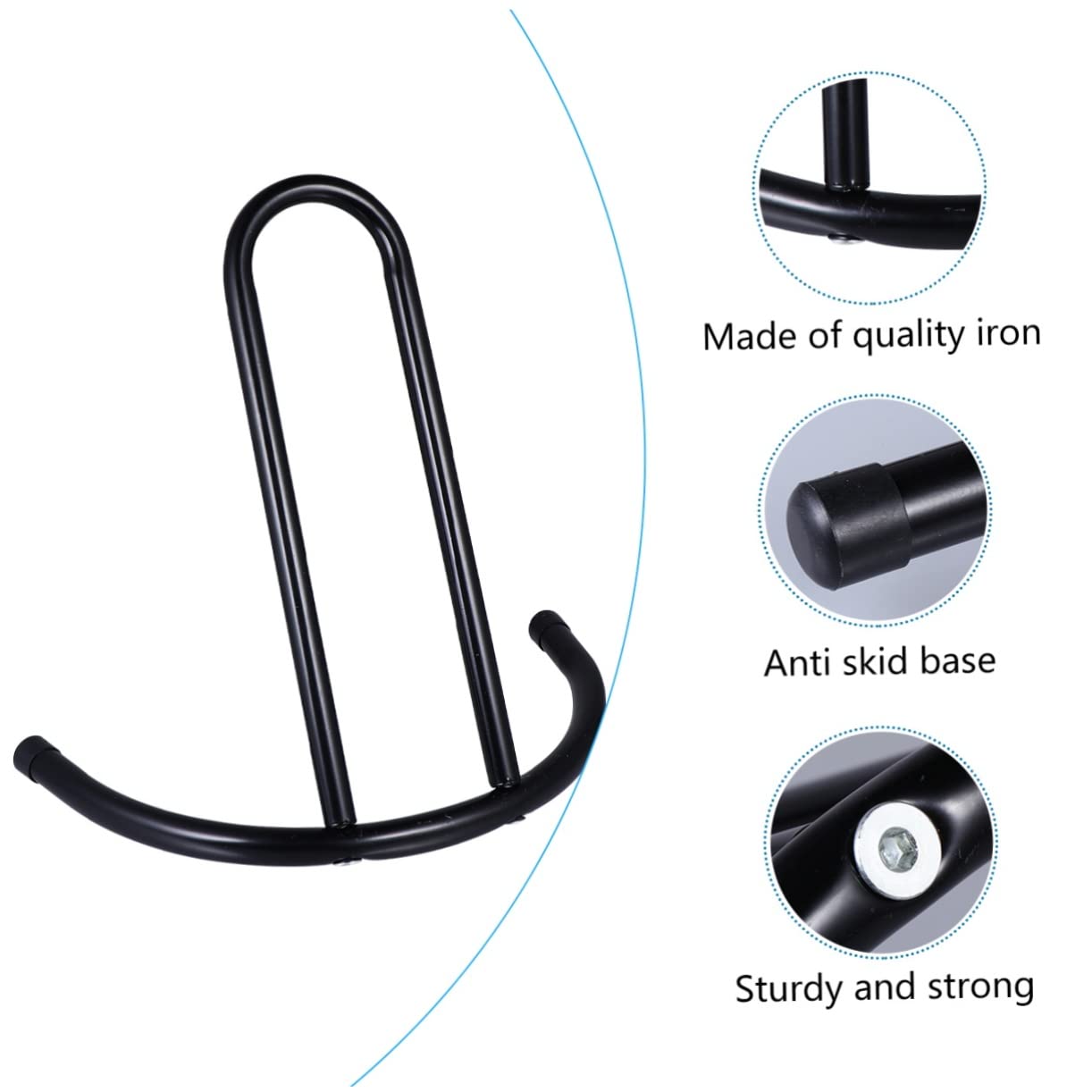 KITANDOVE 2 Pack Heavy Duty Bike Rack Stand - Adjustable Bicycle Storage Rack, Scooter Kickstand - Sturdy Iron Metal Bracket for Indoor/Outdoor Bike Parking & Organization