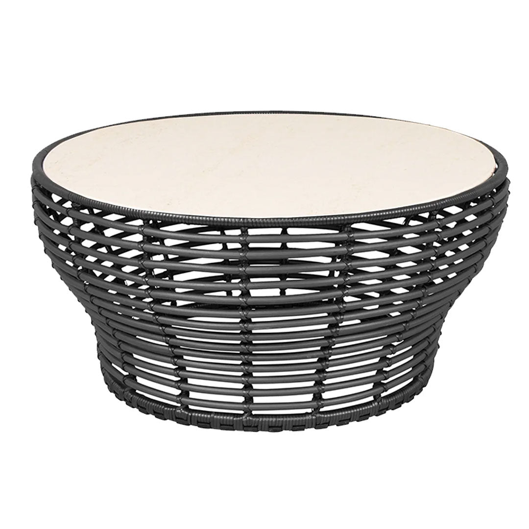 Outdoor Wicker Coffee Table - Large Rattan Patio Furniture for Garden, Porch, Poolside & Backyard Relaxation