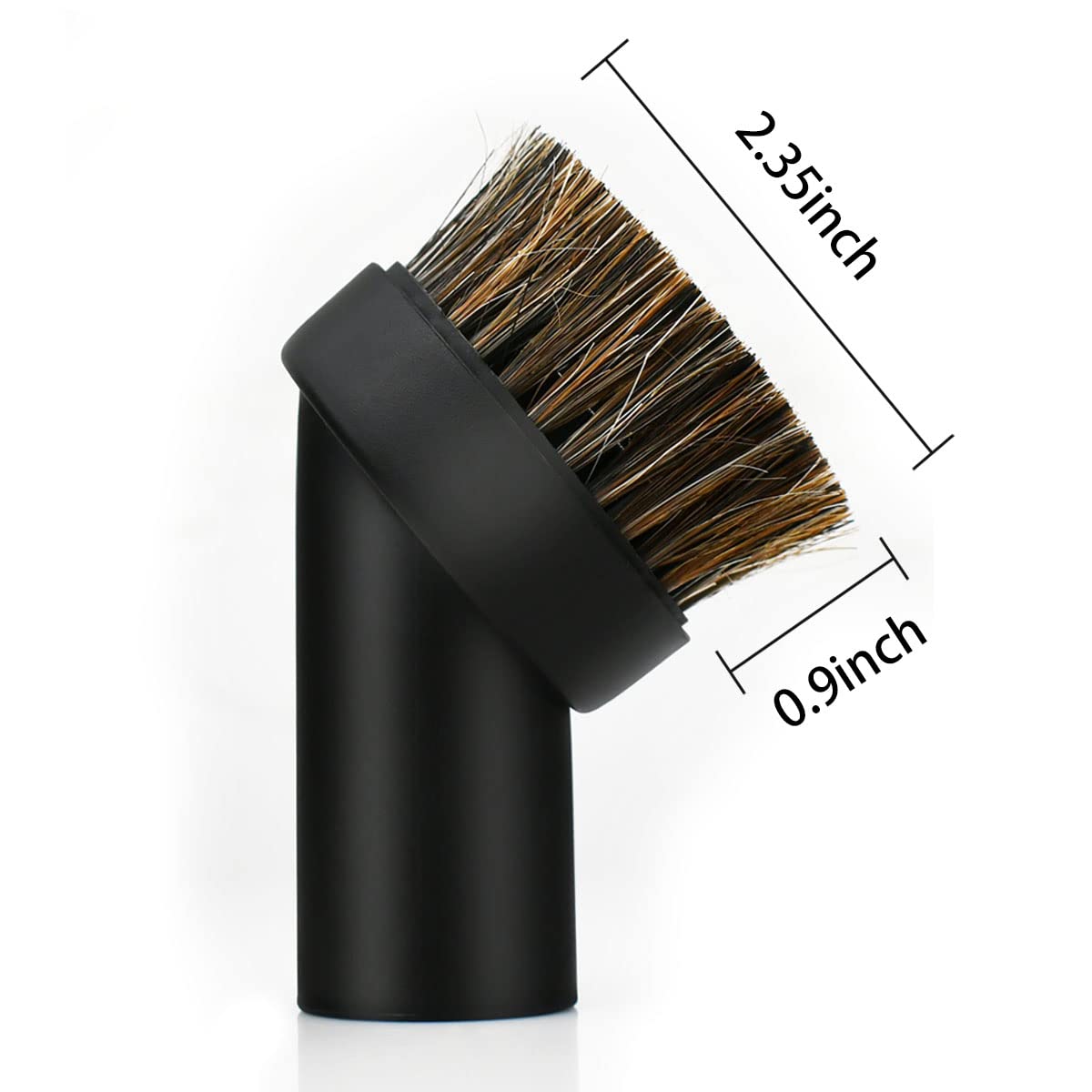 2 Pack Black Round Dust Brush 1.25