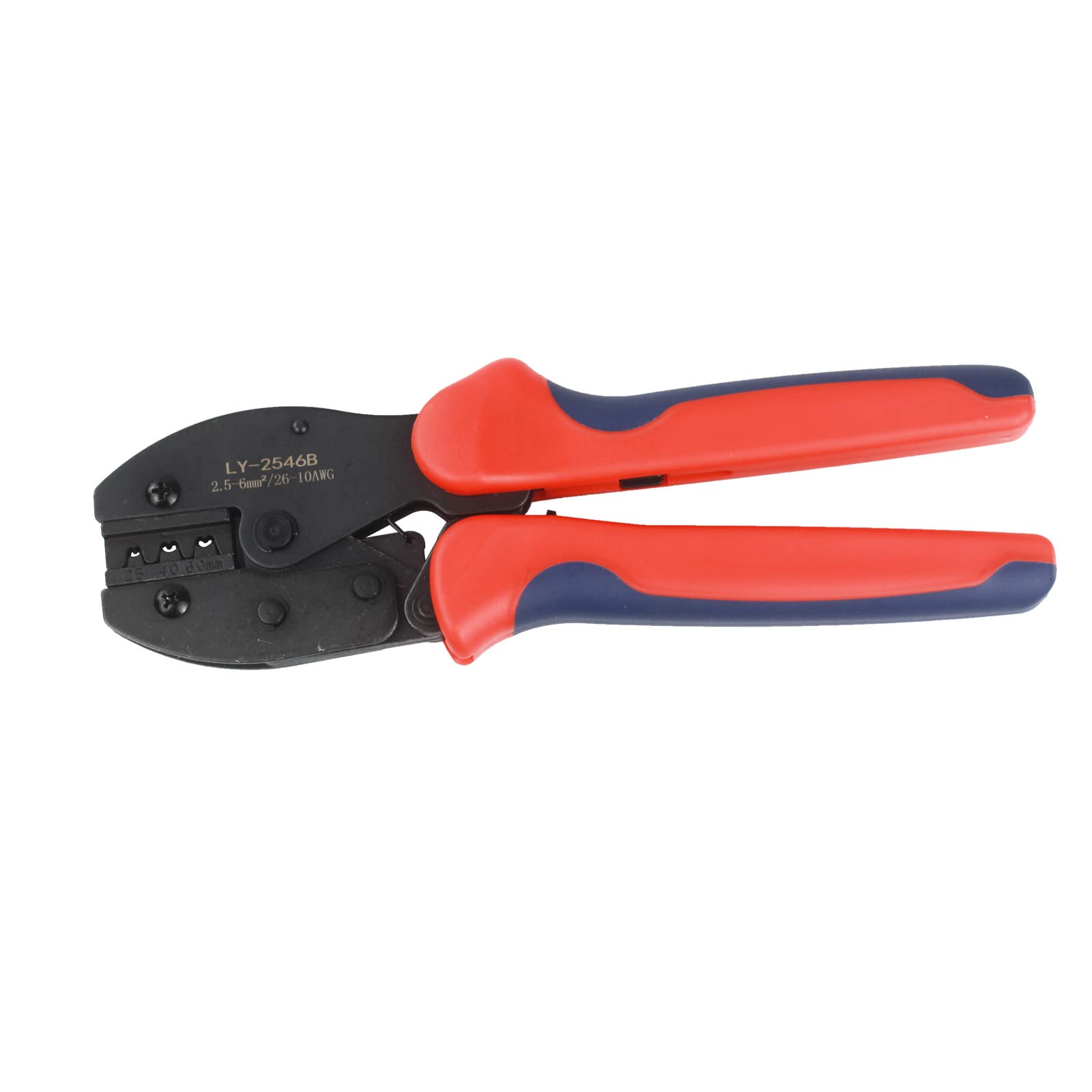 Solar Crimping Tool 2546B - Professional PV Cable Crimper for 2.5/4/6mm² Solar Panel Wires (Red) | Ideal for Solar Panel Installation, Electrical Wiring & DIY Projects