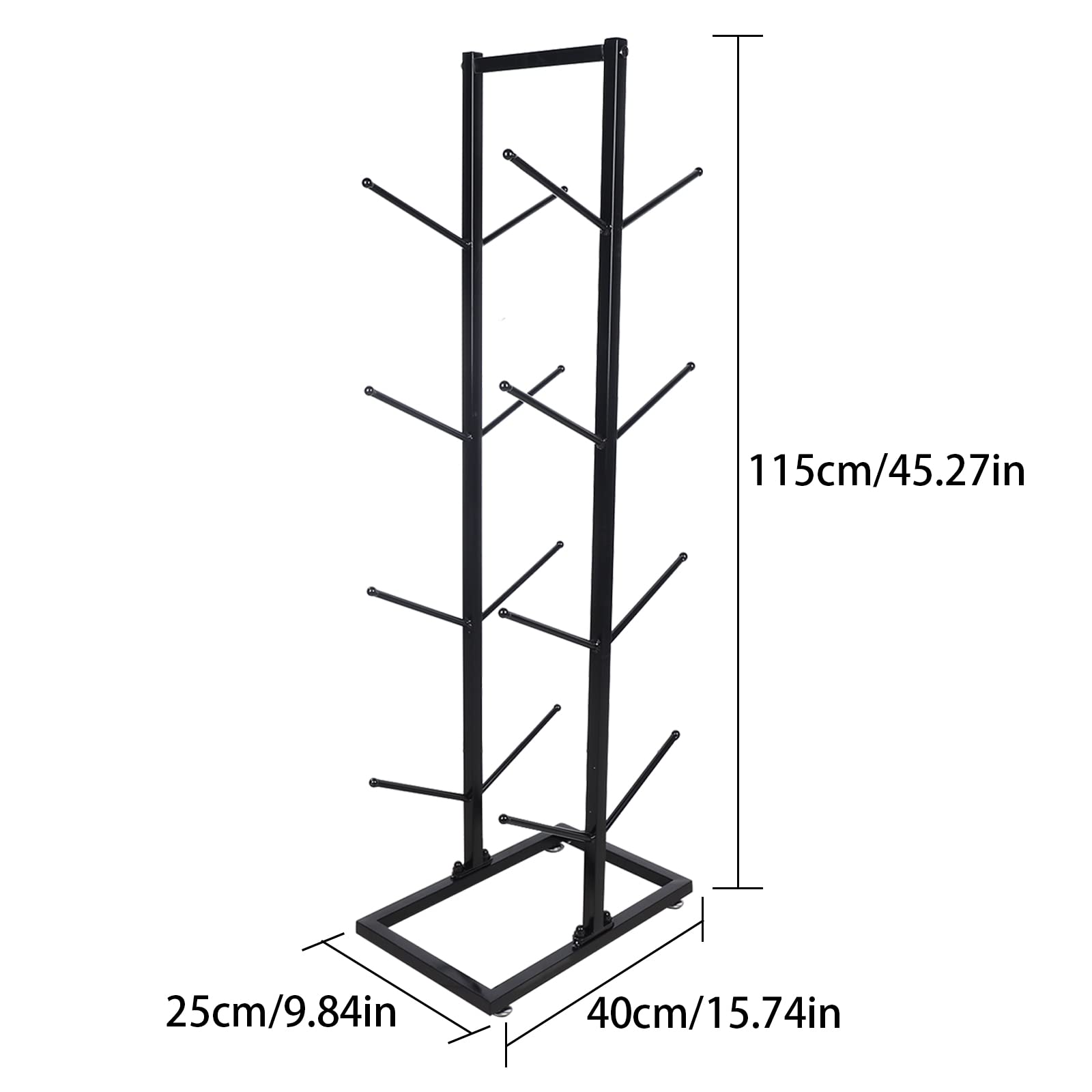 Durable Double-Sided Metal Ball Storage Rack for Baseball & Basketball - Indoor/Outdoor Sports Equipment Organizer - Perfect for Gym, Playroom, and Backyard - USA Stock