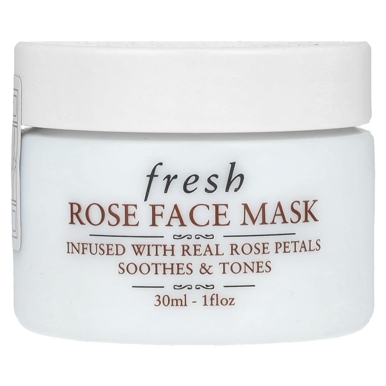 Fresh Mini Rose Face Mask 1 oz/30mL - Hydrating & Brightening Skincare for Dry & Dull Skin | Perfect for Daily Use, Spa Days & Self-Care Routines