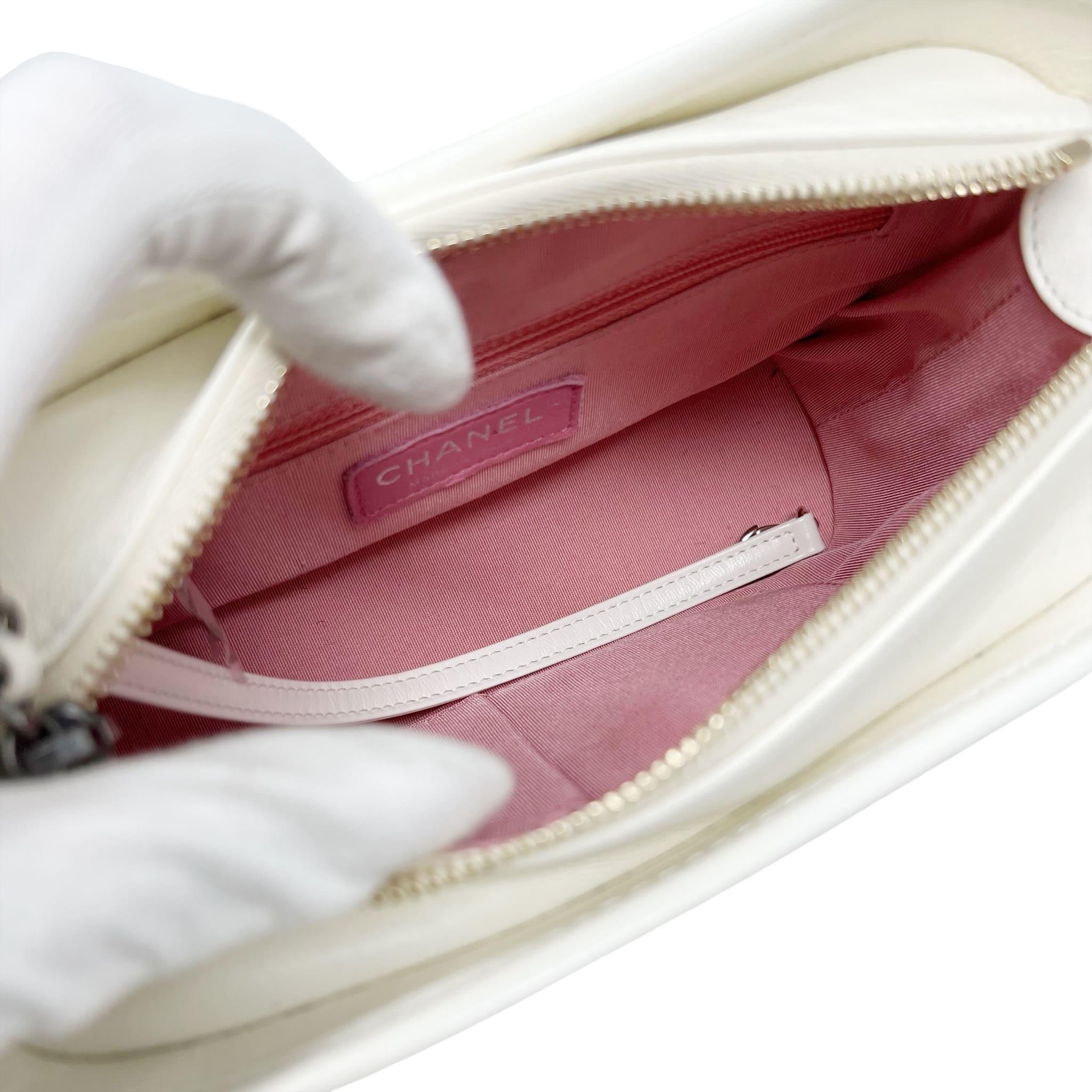 Chanel White Aged Calfskin Small Gabrielle Bag - Luxury Designer Handbag for Women, Perfect for Parties & Evening Events