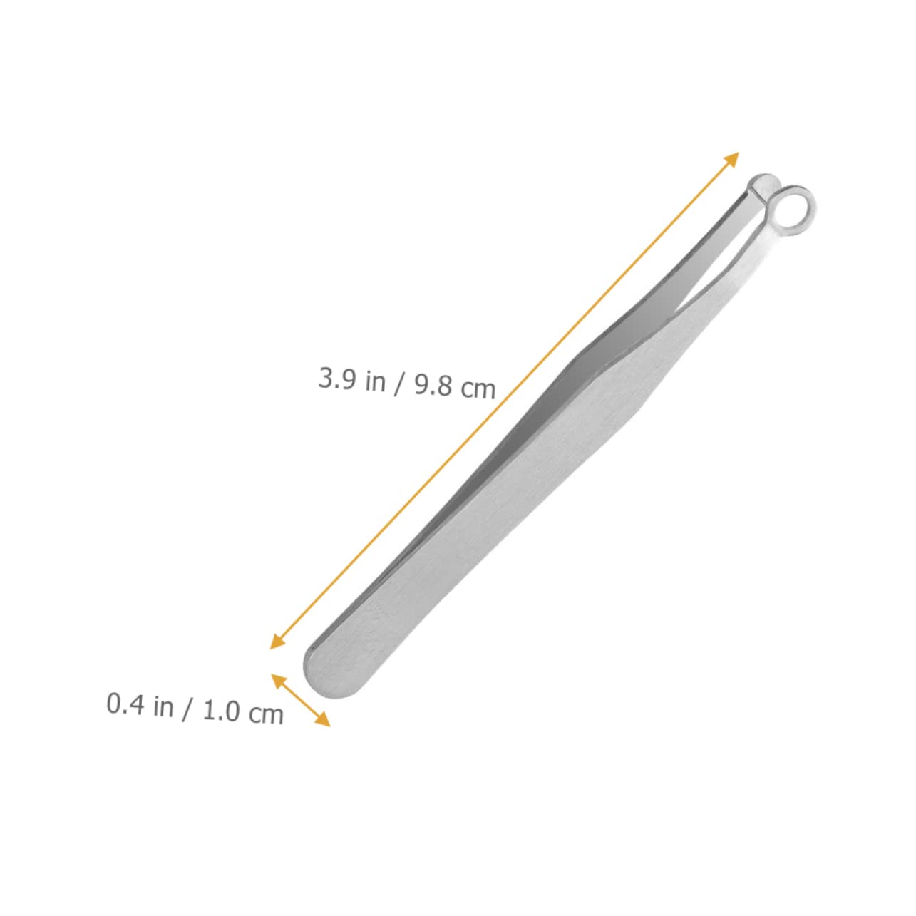 Stainless Steel Round Nose Hair Clipper & Eyelash Tweezers Set for Men - Precision Grooming Tool for Nose Hair Trimming, Eyebrow Shaping | Perfect for Travel, Home & Salon Use