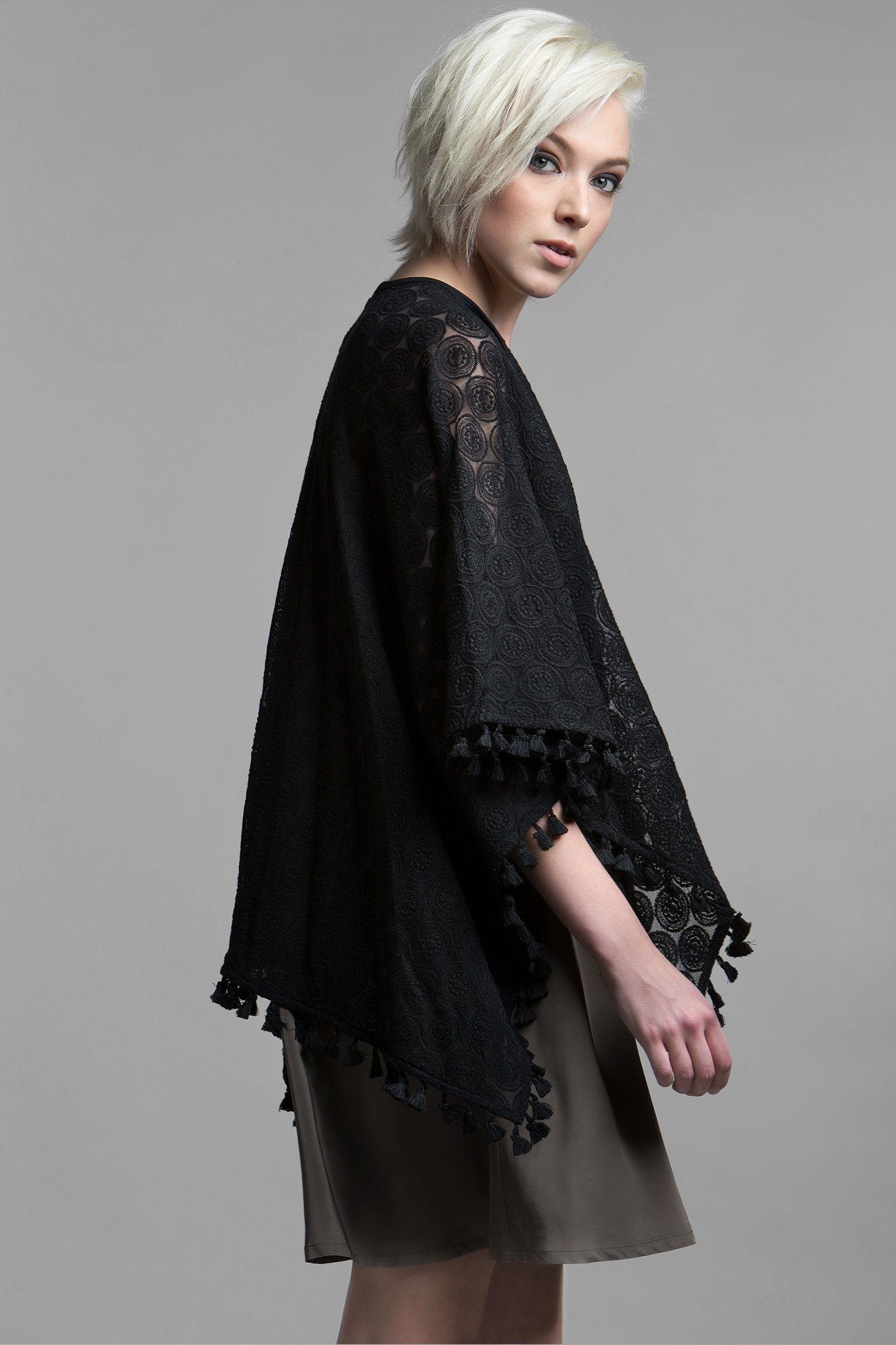 Amelia II Lace Cardigan for Women - Elegant Open Front Knit Sweater with Floral Lace Trim | Perfect for Spring Outfits, Date Nights & Office Wear