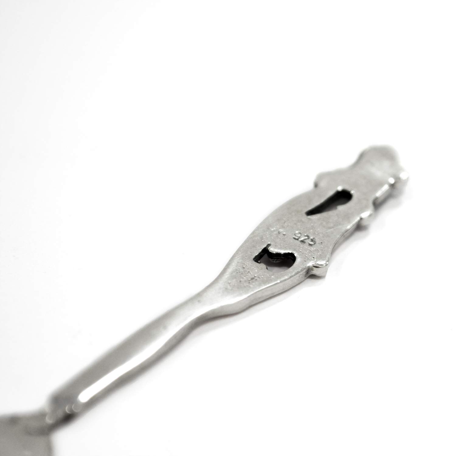 925 Sterling Silver Rose Shaped Spoon - Elegant Baby Shower Gift for Girls, Christening, Birthday & Special Occasions | Perfect for Tea Parties, Desserts & Keepsake Memories