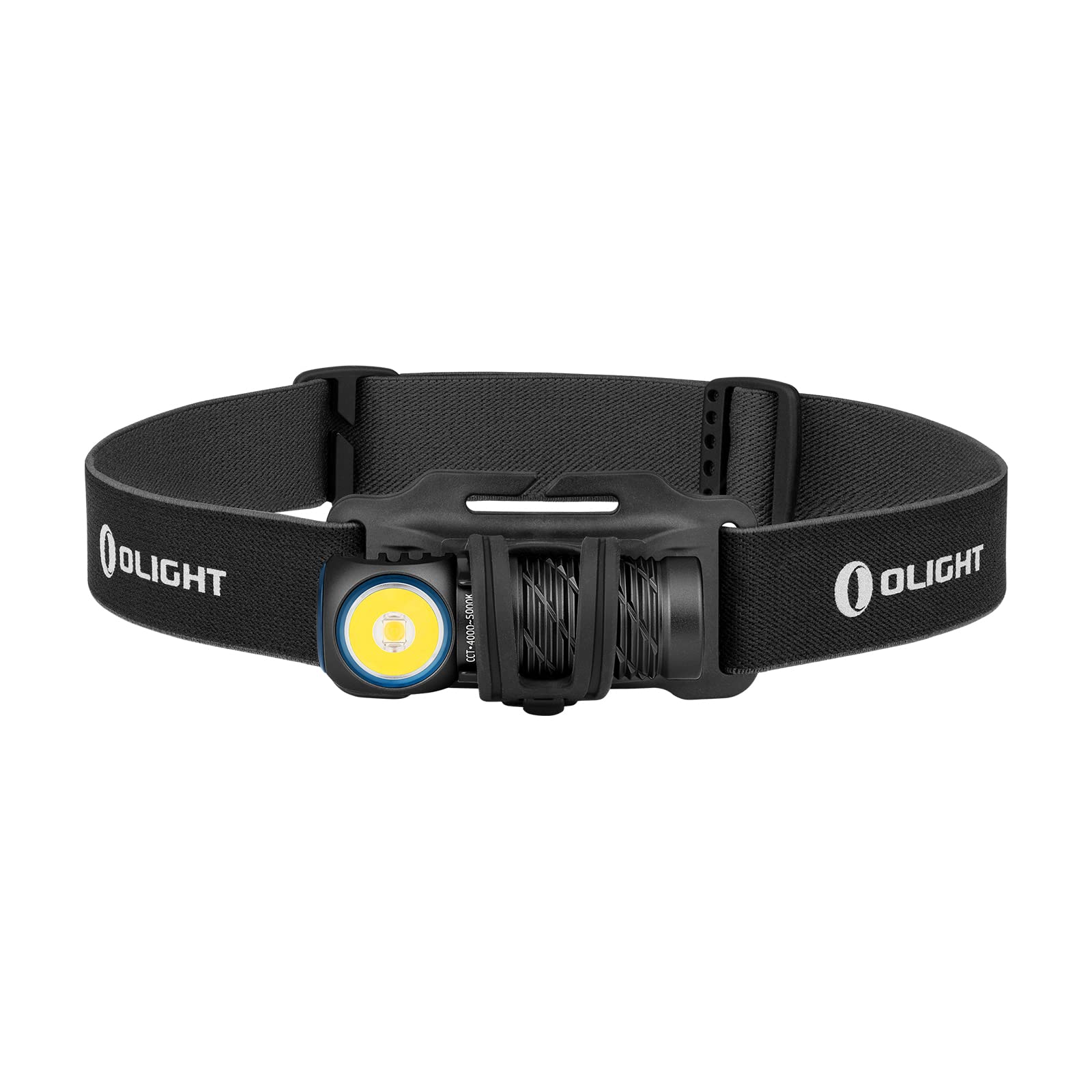 Olight Perun 2 Mini Rechargeable Headlamp - 1100 Lumens LED Right Angle Flashlight with Red Light Mode for Camping, Hiking, Running & Work | Compact Hands-Free Lighting for Outdoor Adventures, Night Jogging & DIY Projects - Black