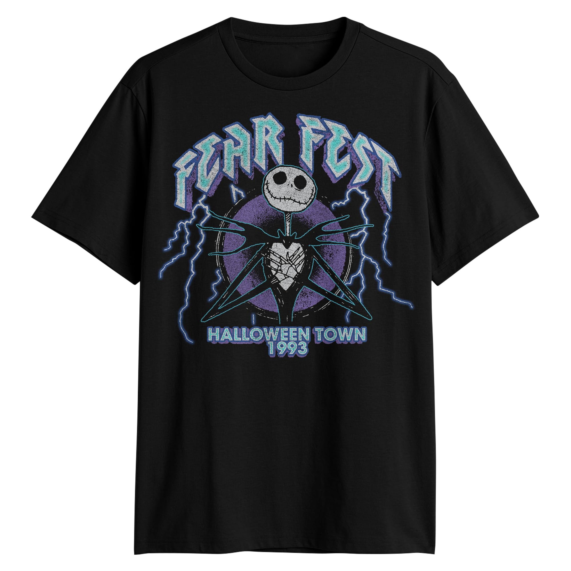 Nightmare Before Christmas Jack Skellington Fear Fest World Tour Graphic T-Shirt - Halloween, Christmas, and Movie Fan Apparel for Men & Women