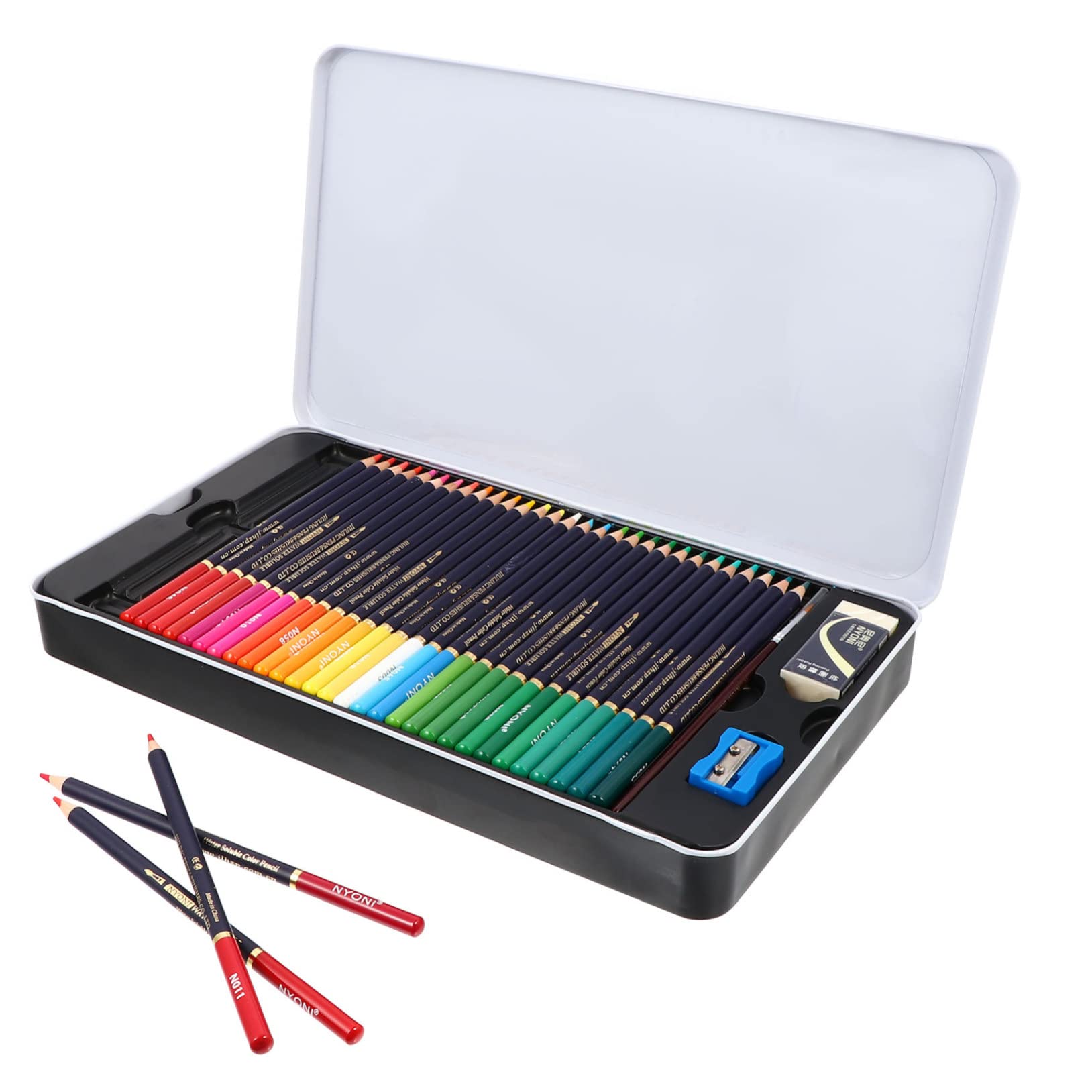 SEWOART 100-Piece 72-Color Dual-Tip Highlighter & Watercolor Pencils Set - Vibrant Colored Pencils for Sketching, Drawing, Coloring Books, and Carbon Art - Perfect for Artists, Students & DIY Projects