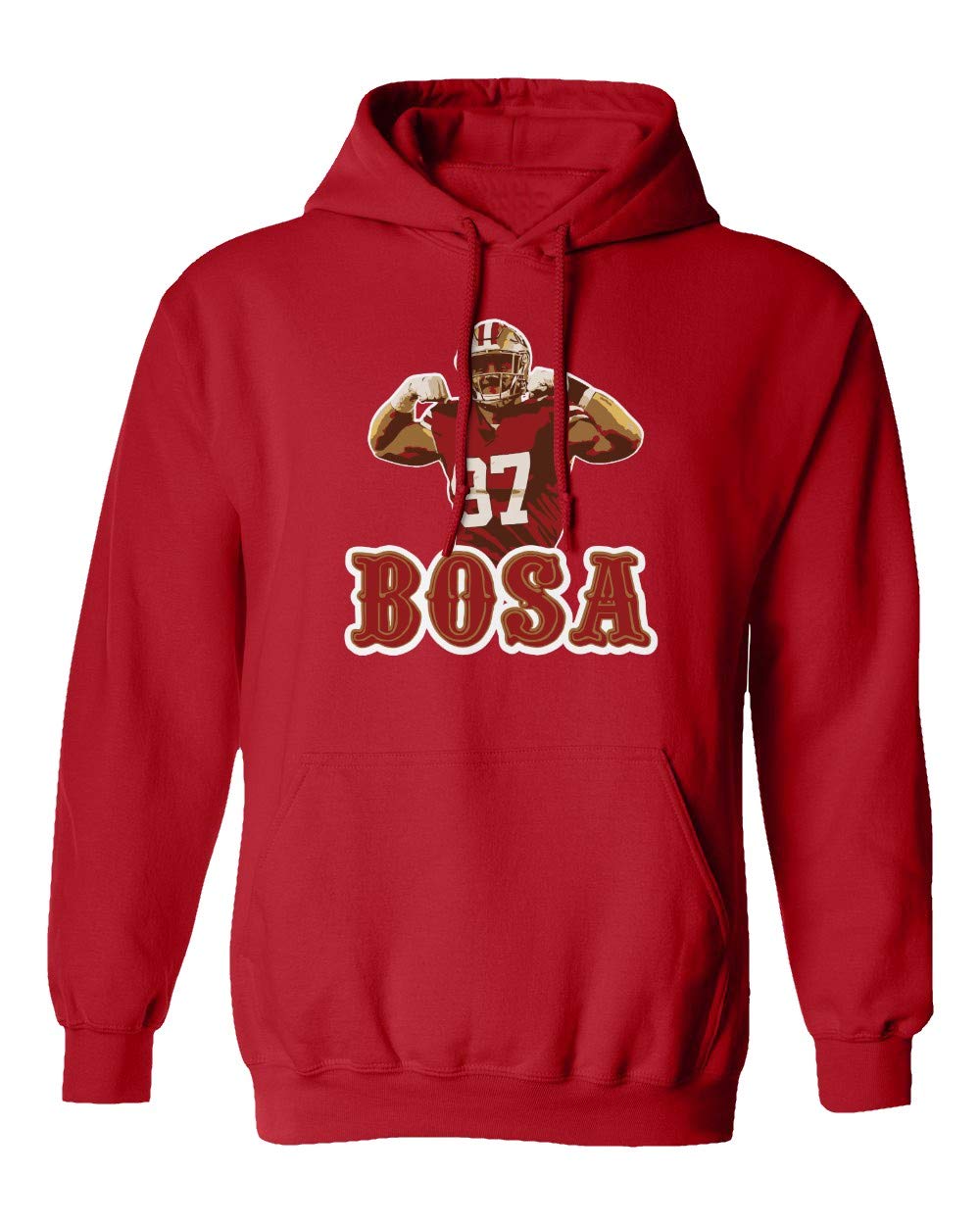 Nick Bosa San Francisco 49ers NFL Men's Hooded Sweatshirt - Red X-Large | Football Fan Apparel for Game Day & Casual Wear