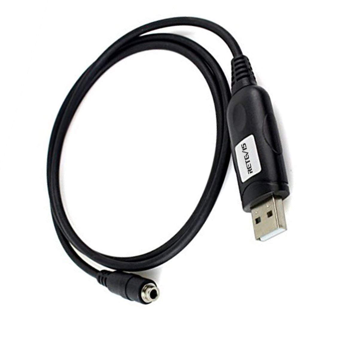 Retevis 6-in-1 Two Way Radio Programming Cable with USB & 6 Adapters - Compatible with Motorola Baofeng UV-5R RT21 RT22 RT27 H-777 RT68 RT-5R Walkie Talkies (1 Pack) - Perfect for Radio Programming & Firmware Updates