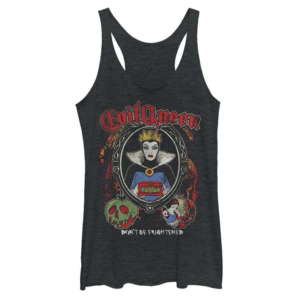Disney Evil Queen Women's Tri-Blend Racerback Tank Top - Soft Layering Tee for Cosplay, Halloween Costumes & Disneybounding Outfits