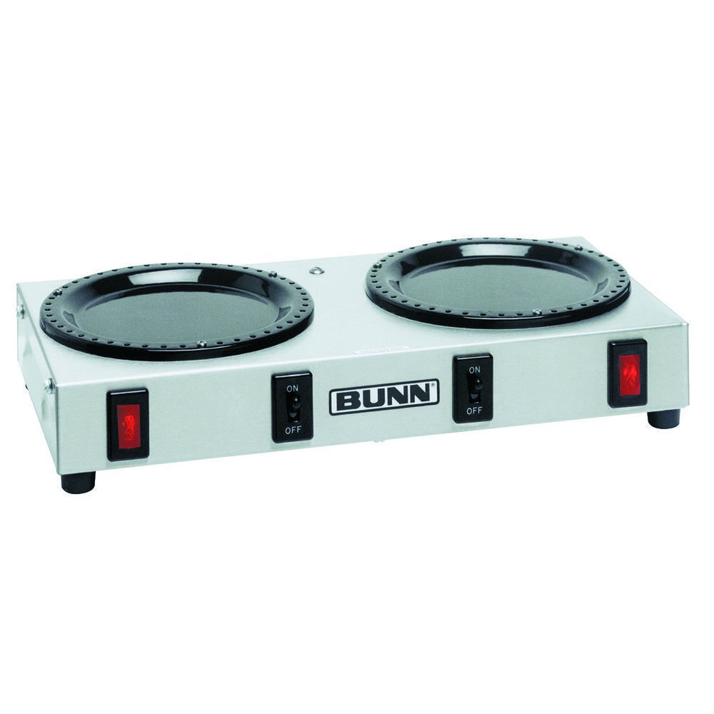 BUNN Commercial Double Coffee Warmer with LED Light - Keep Coffee Hot for Hours, Perfect for Offices, Restaurants, and Home Kitchens