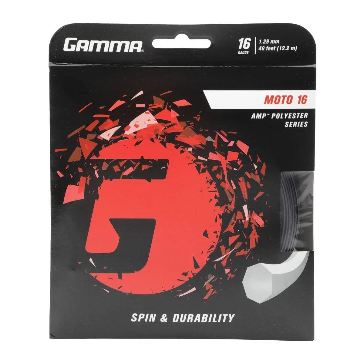 Gamma Moto 16-String Guitar Set - Black | Professional Electric Guitar Strings for Rock, Metal & Blues | Perfect for Live Performances & Studio Recording