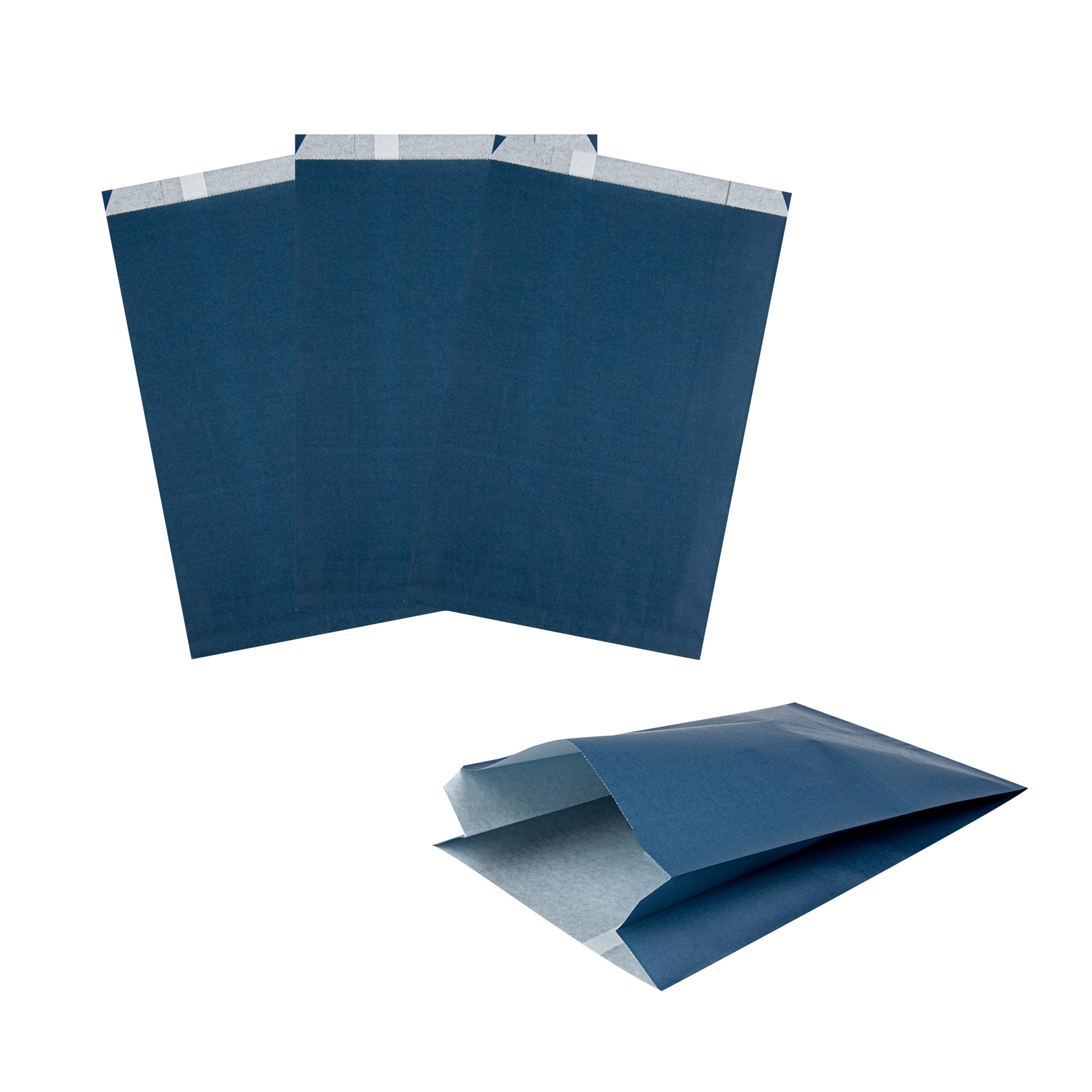 Premium Midnight Blue French Fry & Snack Bags - 7