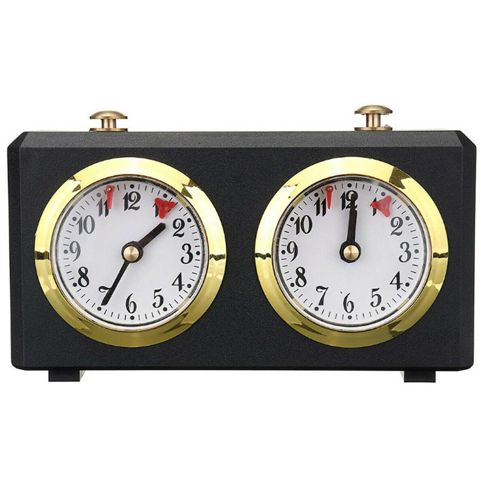 Professional Wooden Mechanical Chess Clock Timer - High Precision Analog Tournament Chess Clock with Countdown for International Chess Matches & Board Games | Perfect for Competitive Play, Home Games, and Chess Clubs