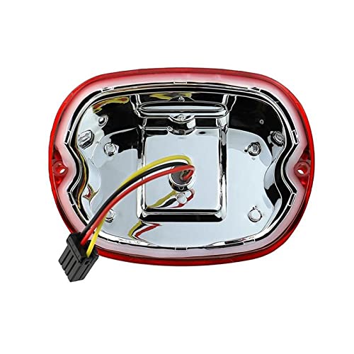 Harley Davidson LED Tail Brake Light Kit - Eagle Lights Flashing Strobe Squareback with Red Lens | Waterproof Motorcycle Safety Light for Night Riding & Group Tours