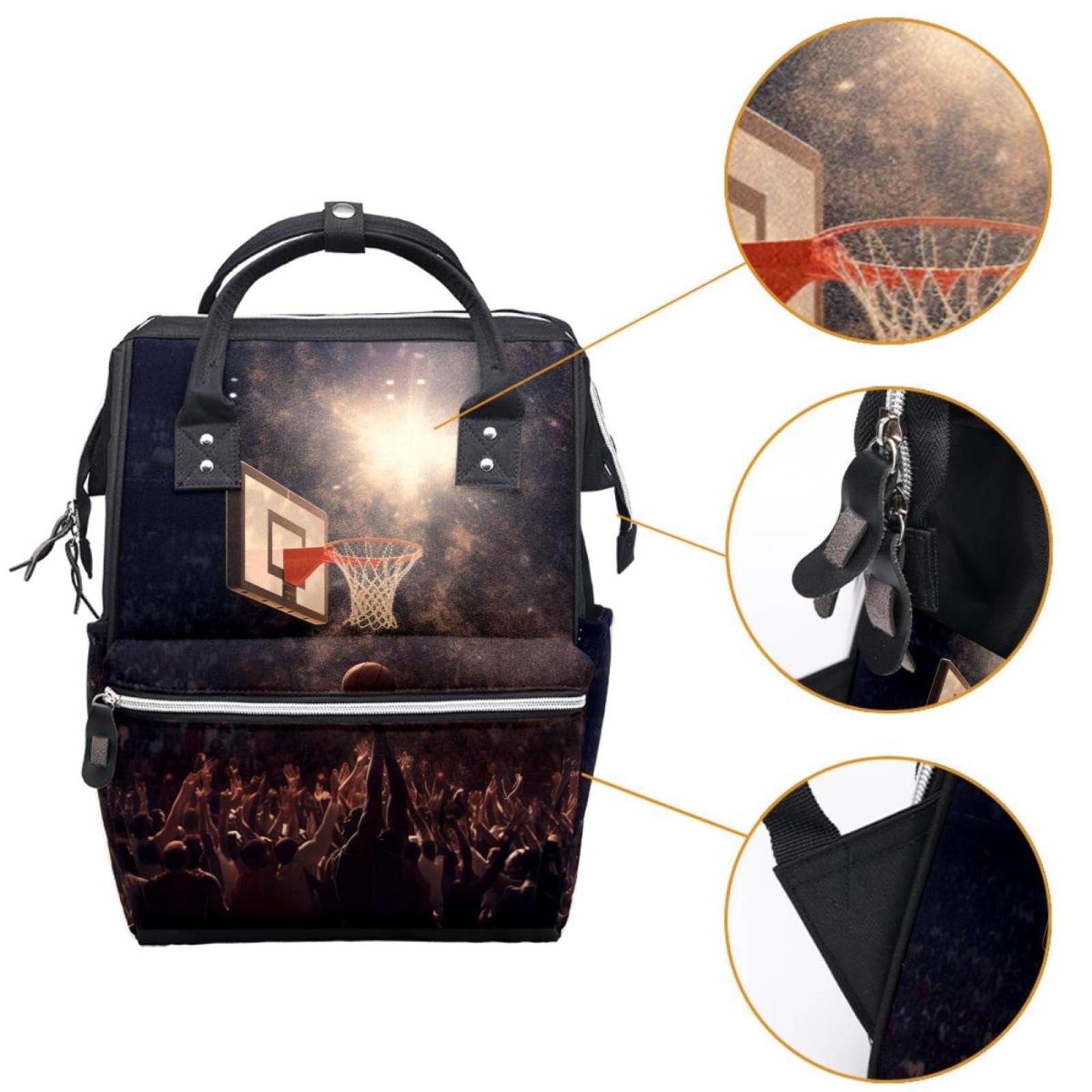 Best Travel Backpack for Men & Women - Durable Basketball Backpack with Hoop - Perfect for Gym, Sports & Outdoor Adventures