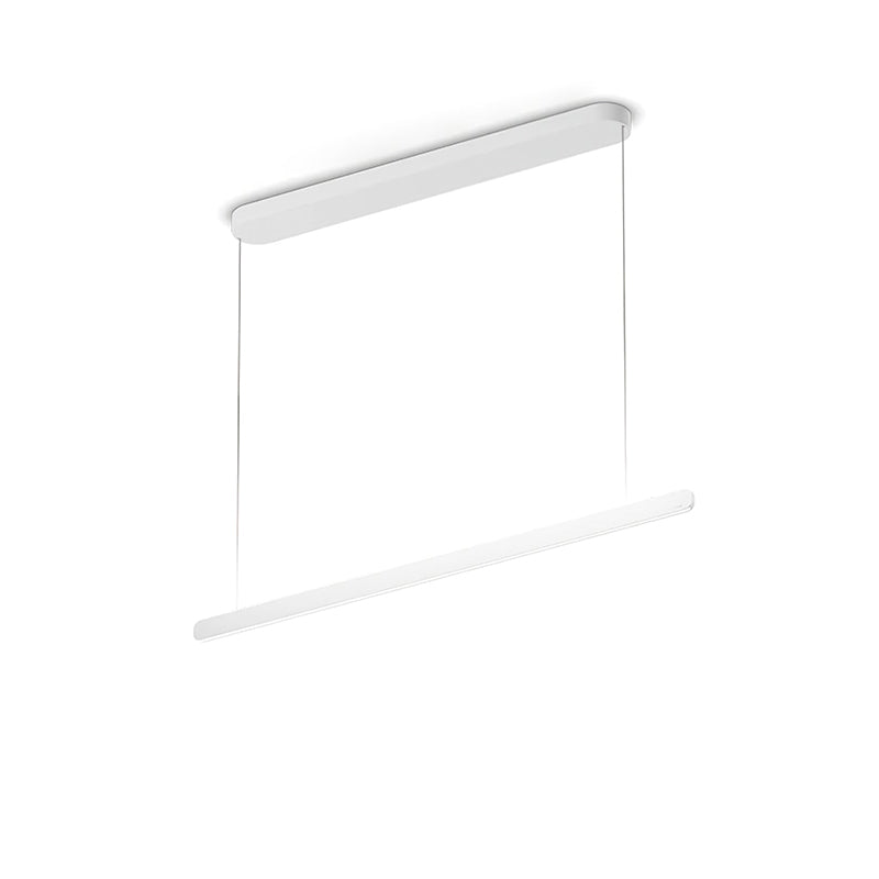 Modern Linear Pendant Light - Adjustable LED Hanging Lamp for Kitchen Island, Dining Room & Office - Sleek Minimalist Design with Warm/Cool Lighting Options