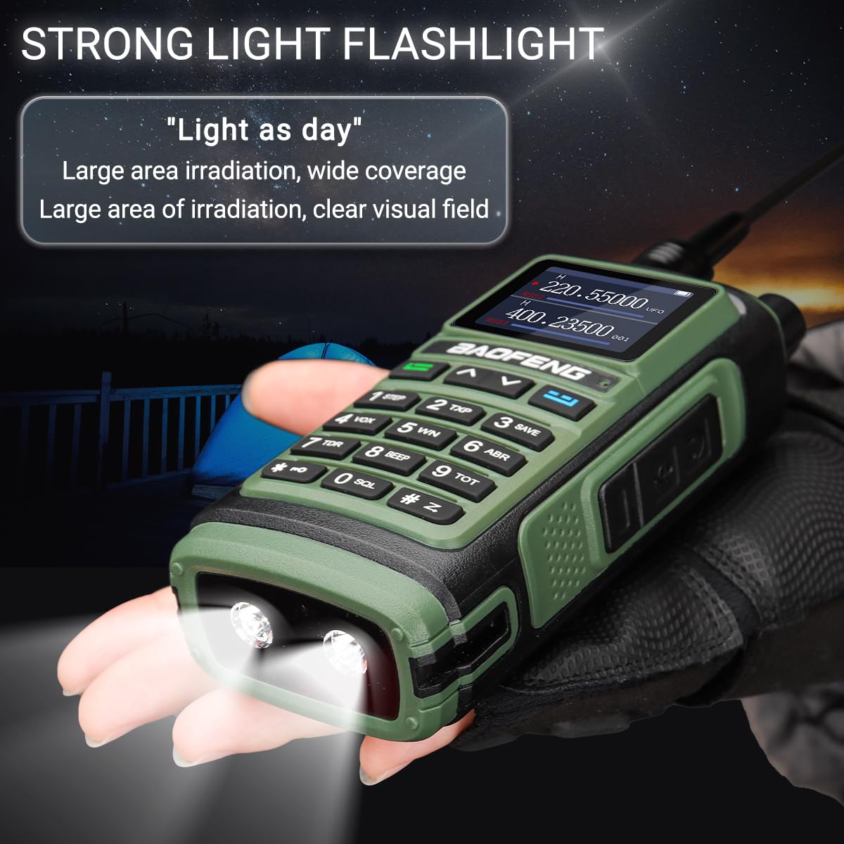 BAOFENG UV-17R Ham Radio - Upgraded Version of UV-5R, Long Range Dual Band Two Way Radio with USB Charger, 999 Channels, Hands-Free VOX, Walkie Talkies for Adults - Includes 771 Antenna, Earpiece & Flashlight (Perfect for Outdoor Adventures, Emergency Communication & Construction Sites)
