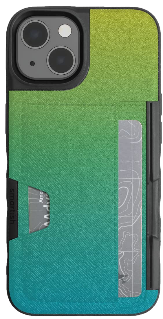 Smartish Blueberry Lemonade iPhone 13 Wallet Case - Slim Protective Kickstand Credit Card Holder | Wallet Slayer Vol 2 | Perfect for Everyday Use, Commuting & Travel Accessories